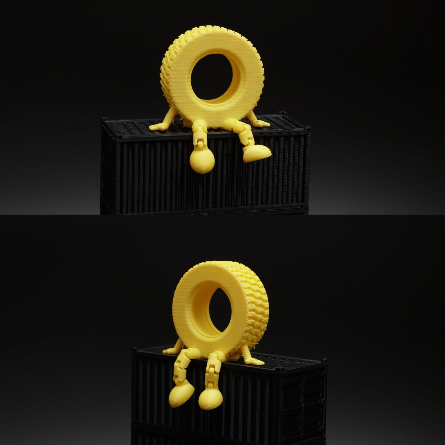 Articulated Tyre For Any Space (Yellow) - Kunju Vandi