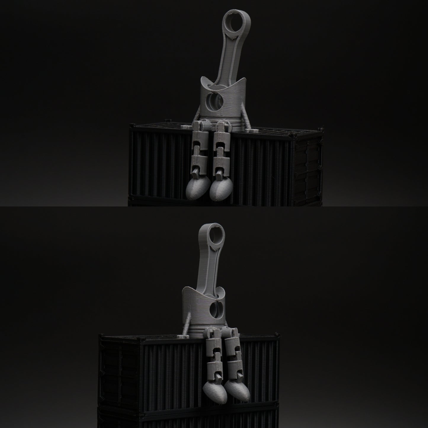 Articulated Piston For Any Space (Grey) - Kunju Vandi