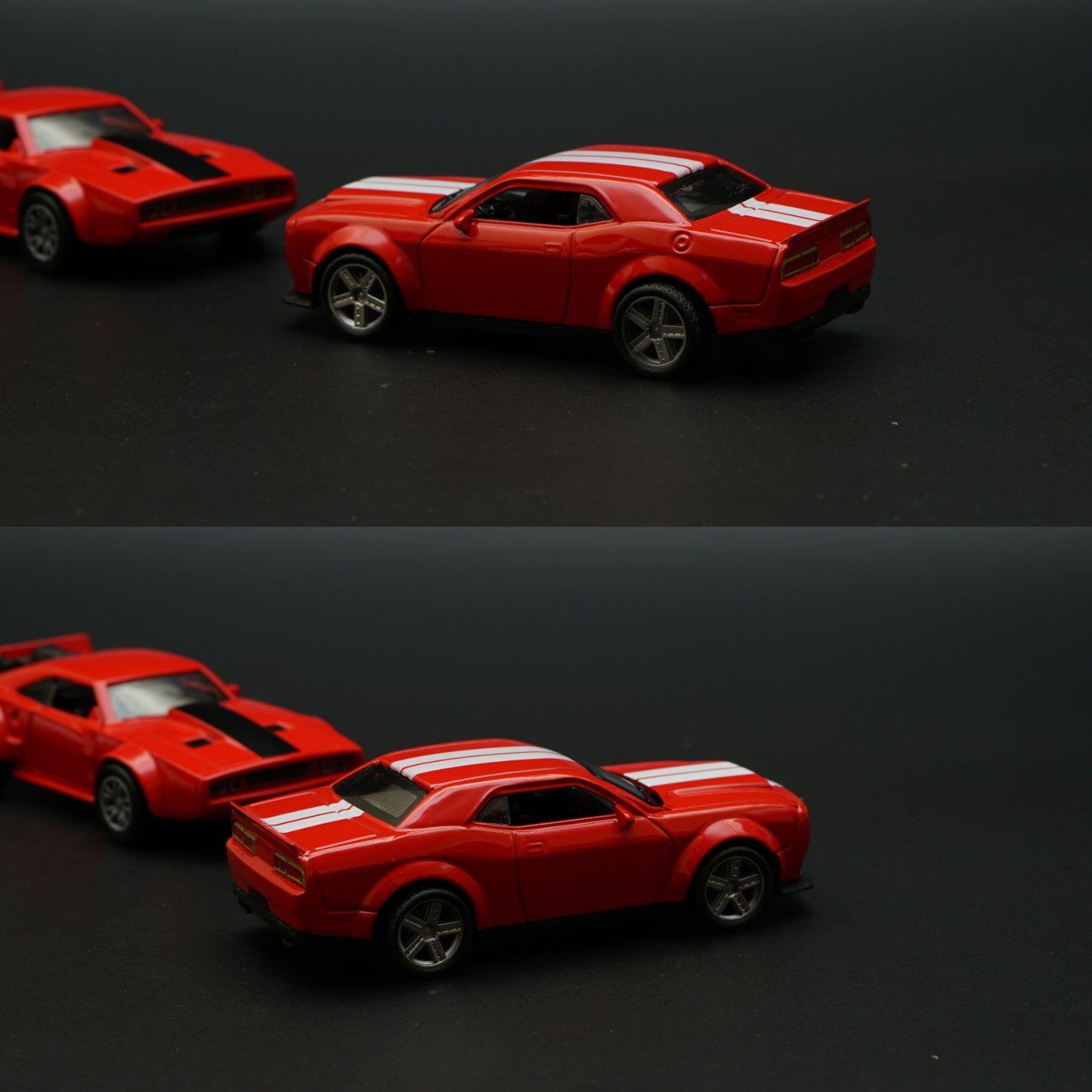 1:36 Dodge Diecast Combo (Red,Red) -  Kunju Vandi