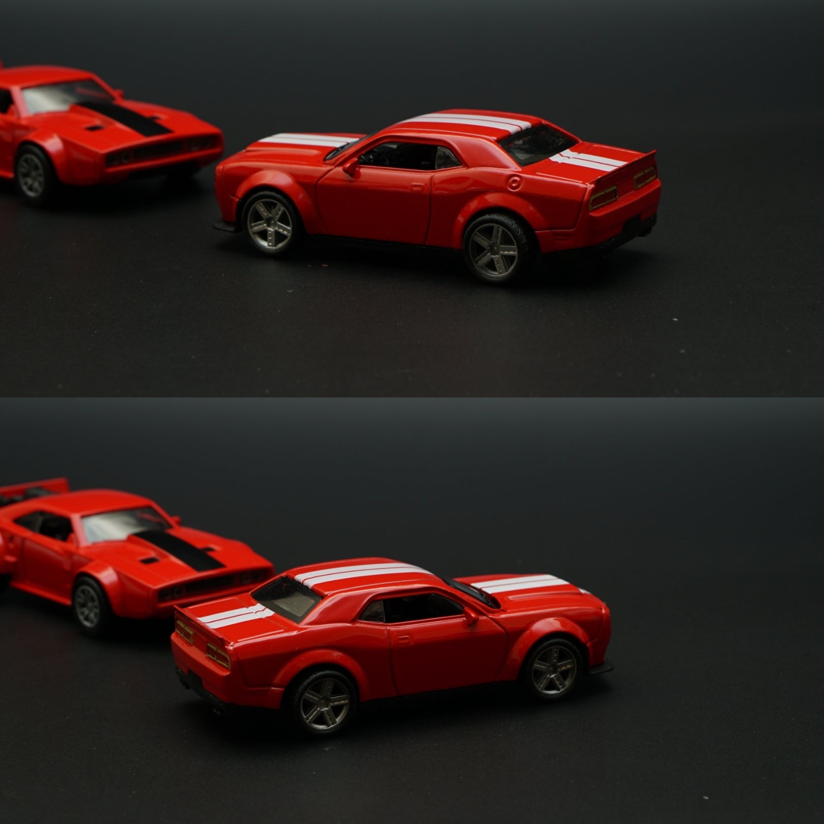 1:36 Dodge Diecast Combo (Red,Red) -  Kunju Vandi