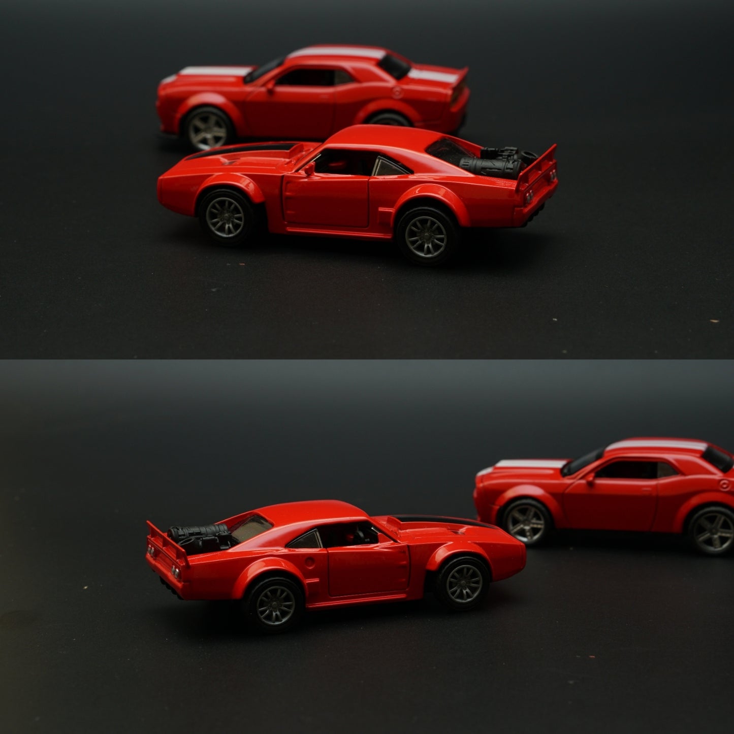 1:36 Dodge Diecast Combo (Red,Red) -  Kunju Vandi