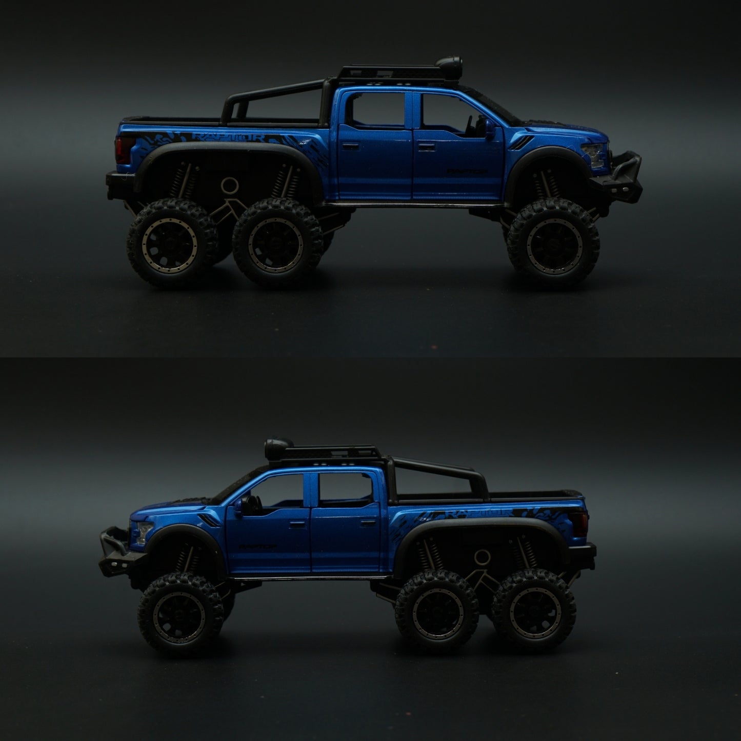 1:28 Ford Raptor 6X6 Truck Diecast - Kunju Vandi