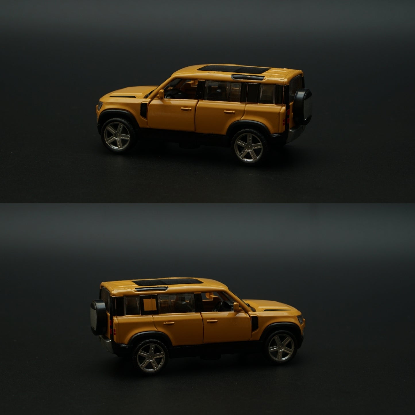 1:43 Defender Yellow Metal Body - Kunju Vandi