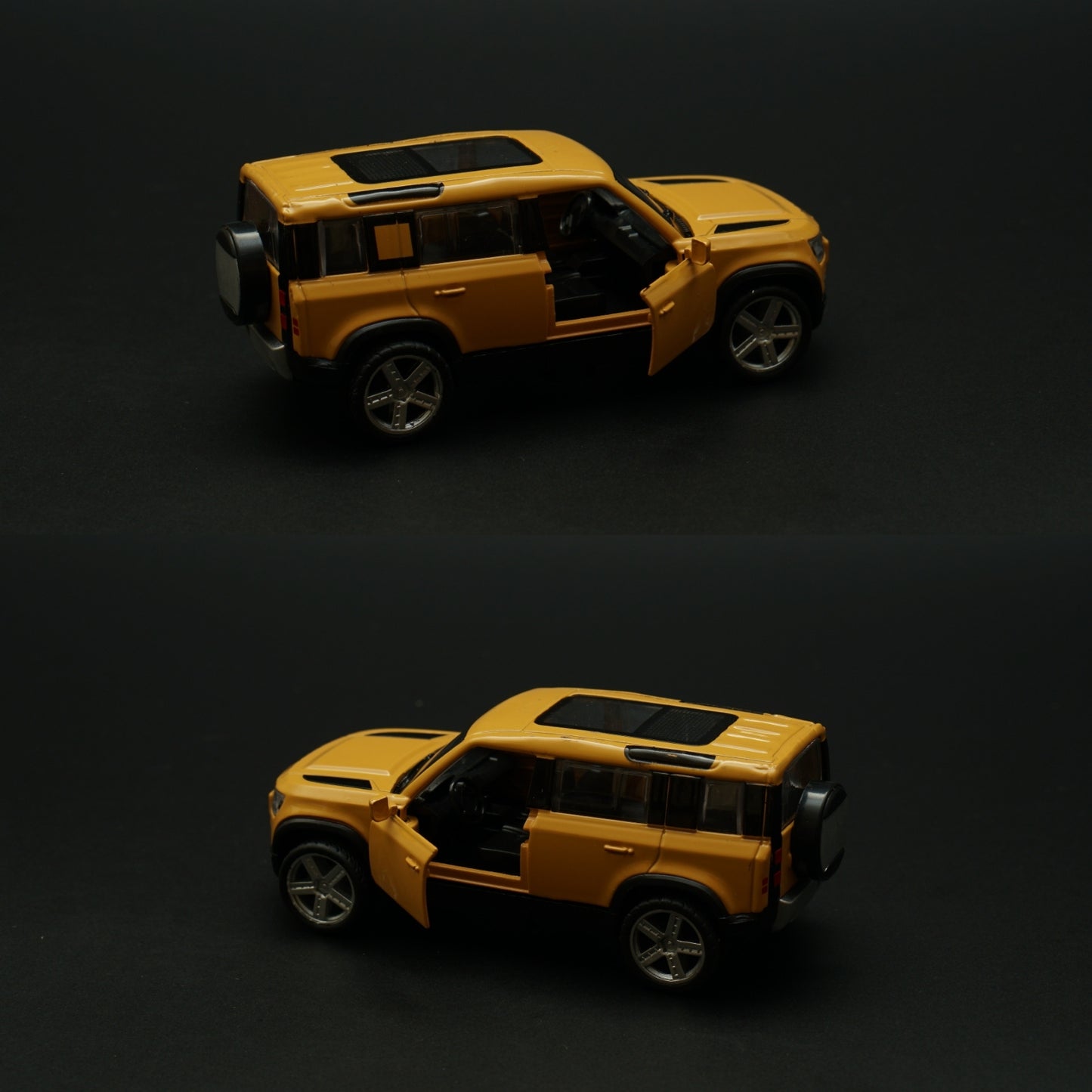 1:43 Defender Yellow Metal Body - Kunju Vandi