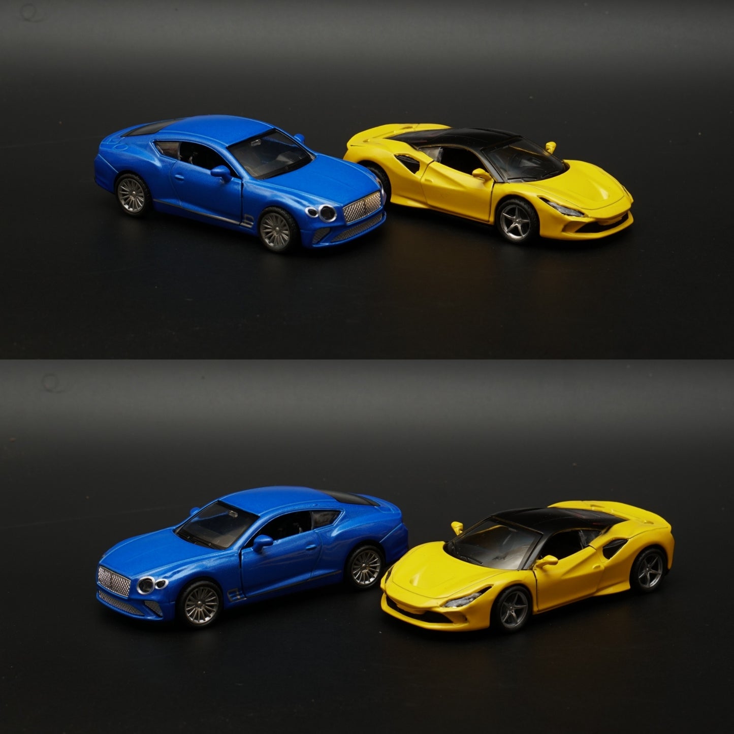 1:36 Ferrari , Bentley Diecast Combo (Yellow,Blue) - Kunju Vandi