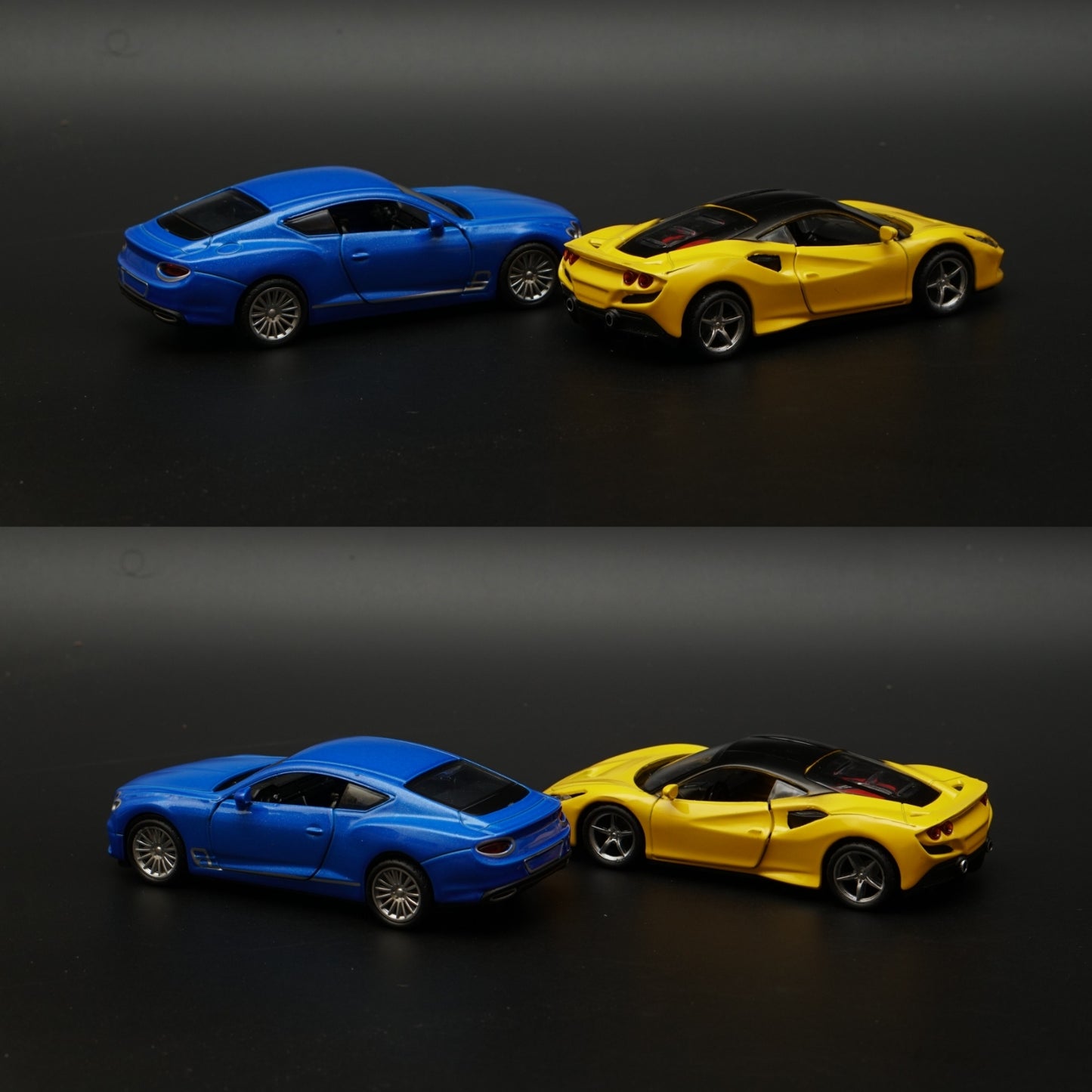1:36 Ferrari , Bentley Diecast Combo (Yellow,Blue) - Kunju Vandi