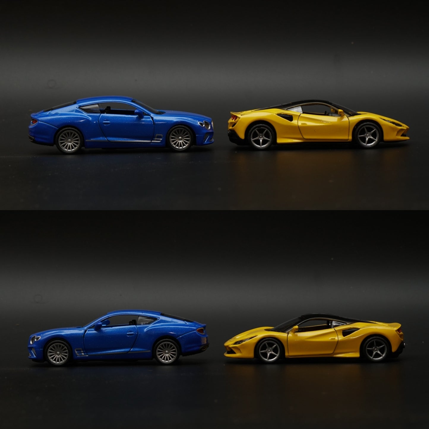 1:36 Ferrari , Bentley Diecast Combo (Yellow,Blue) - Kunju Vandi