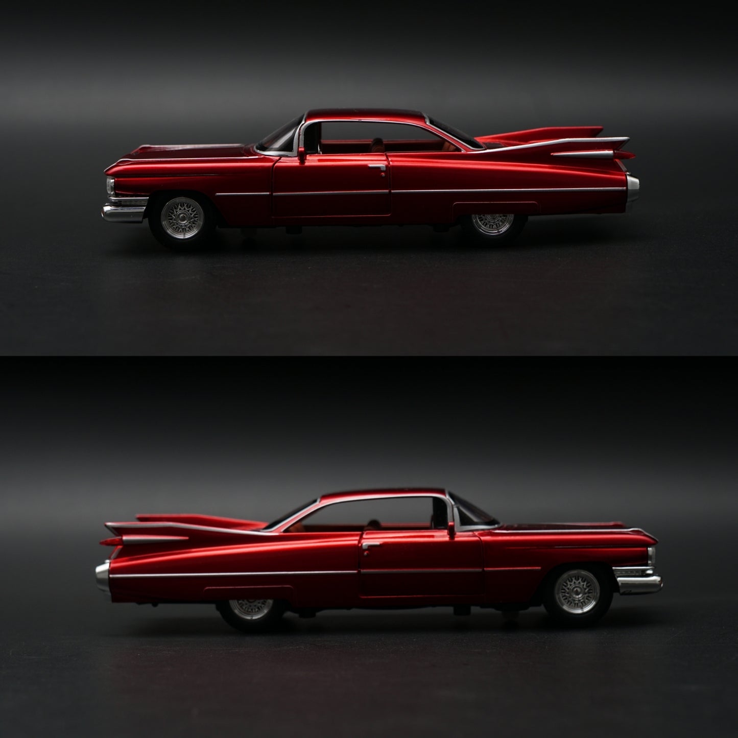 1:32 Cadillac DeVille 1959 Diecast — Candy Red | Full Function Collector's Model