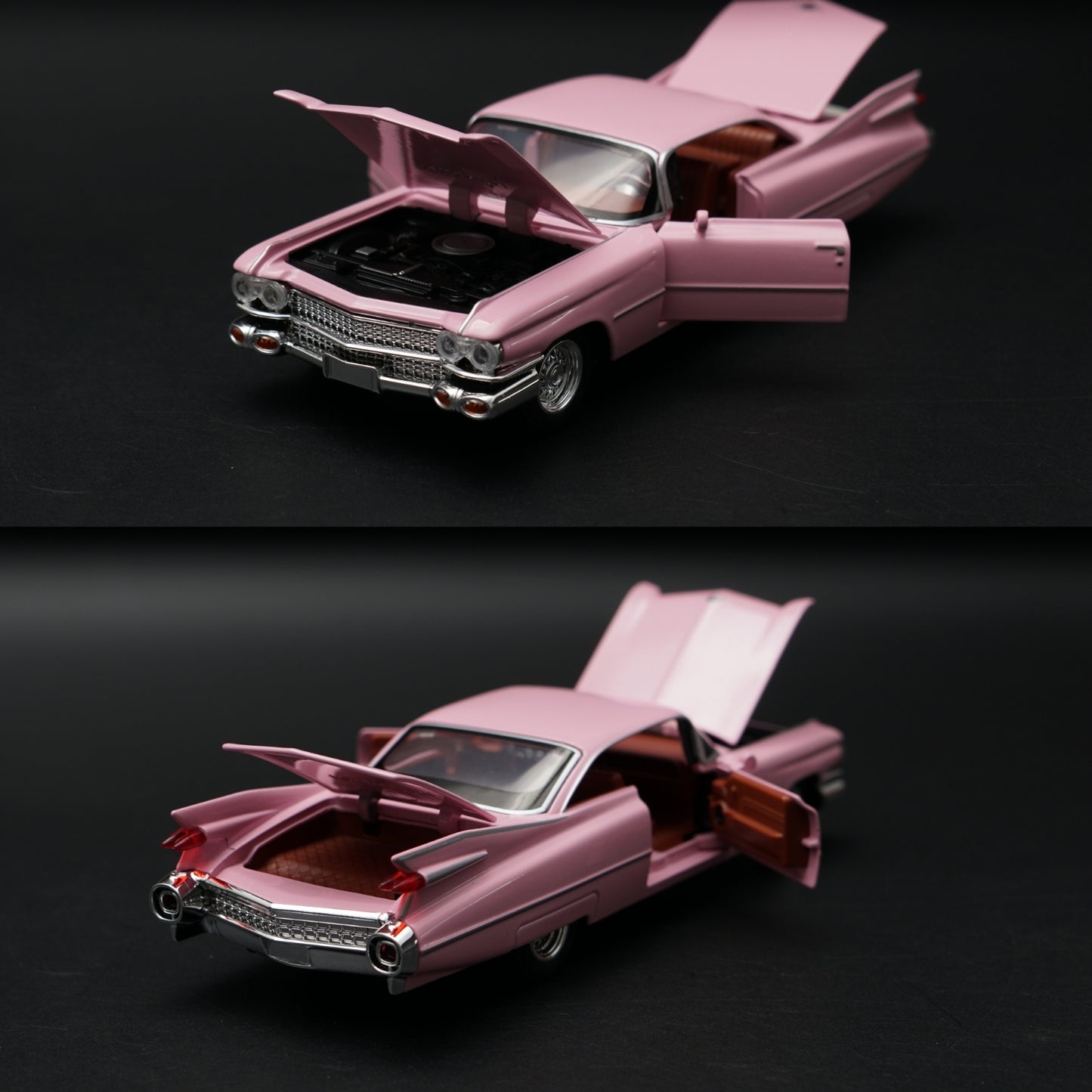 1:32 Cadillac DeVille 1959 Diecast — Pink | Full Function Collector's Model