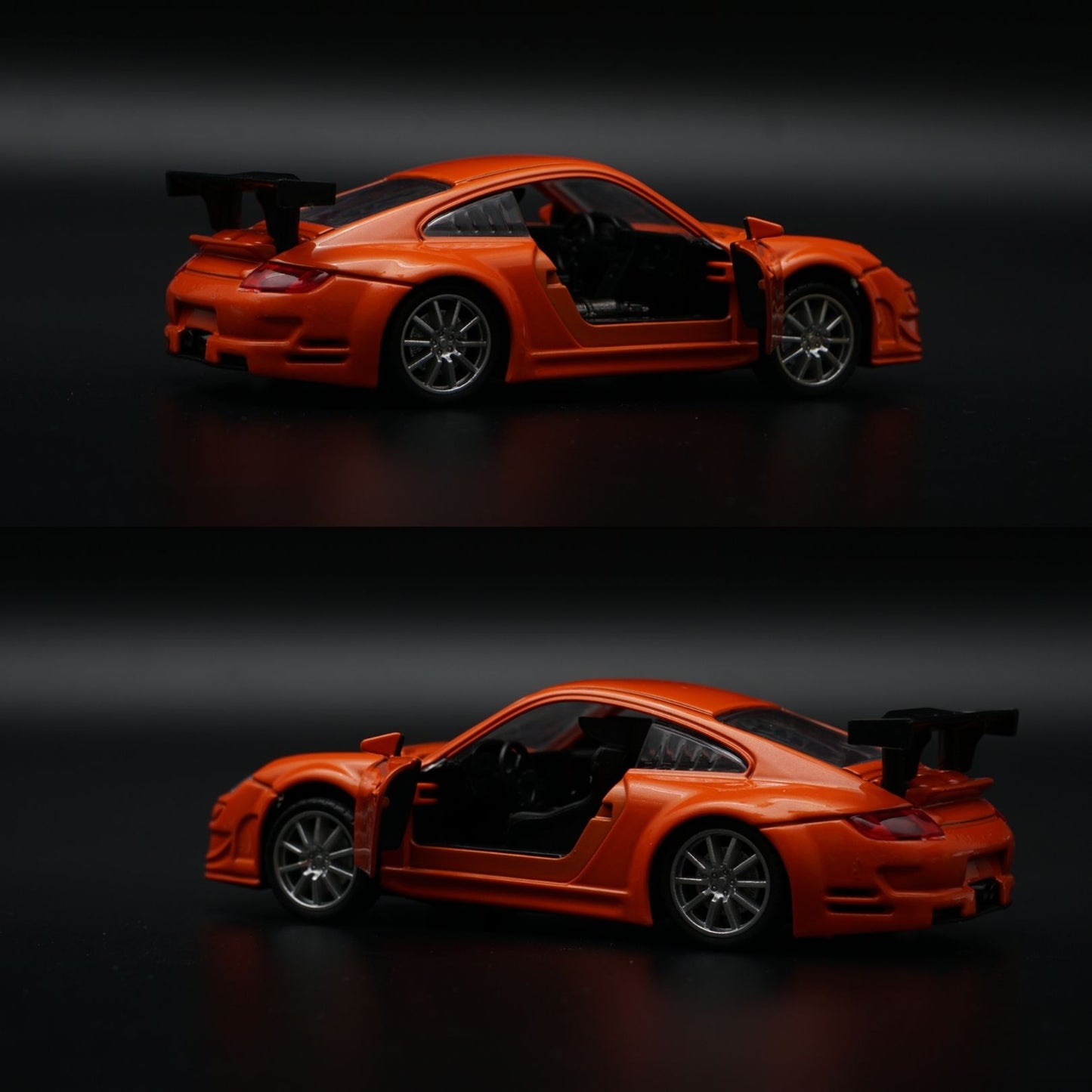 1:32 Porsche Diecast Sports Car | Orange | GT Racing Wing