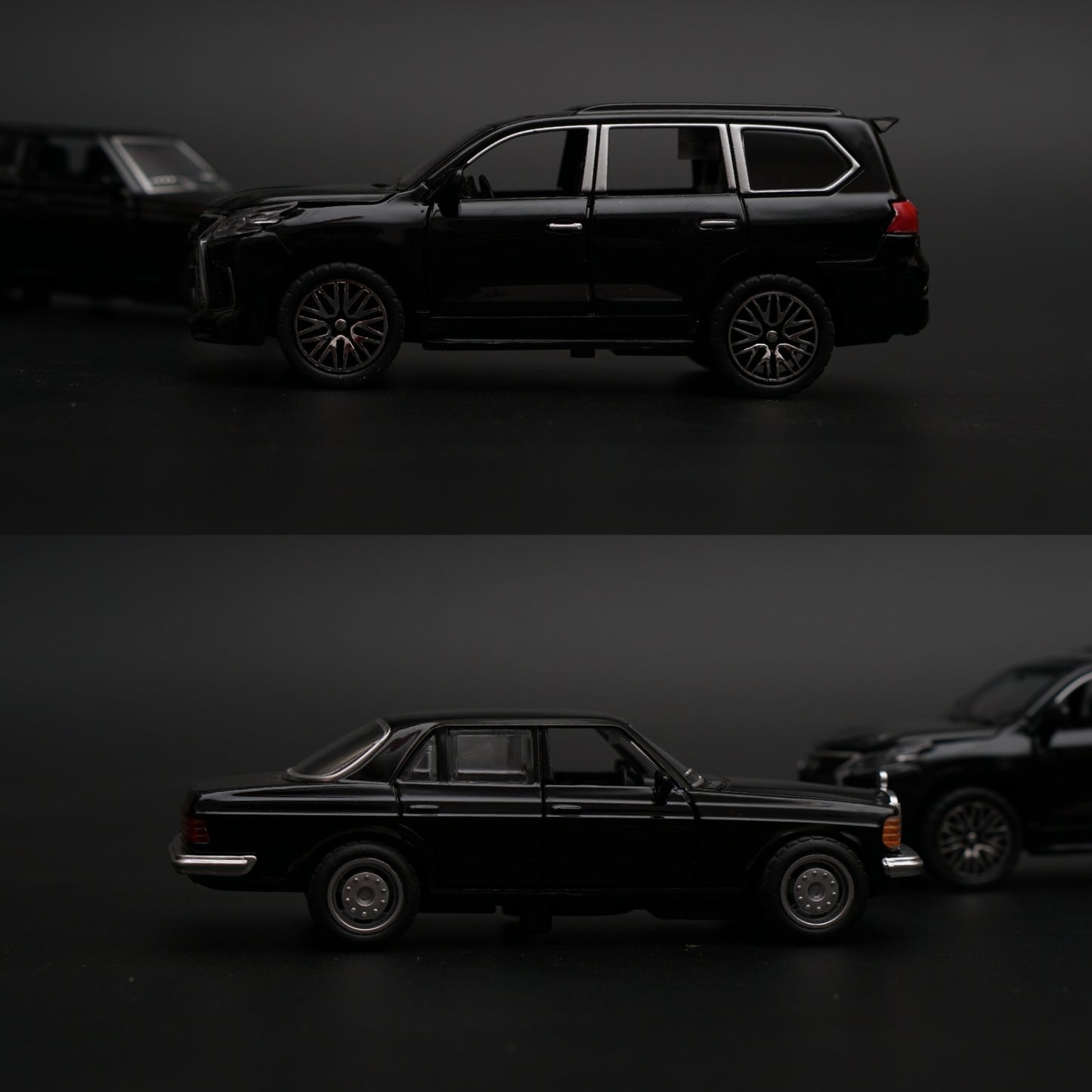 1:36 Benz , Lexus Diecast Combo (Black) - Kunju Vandi