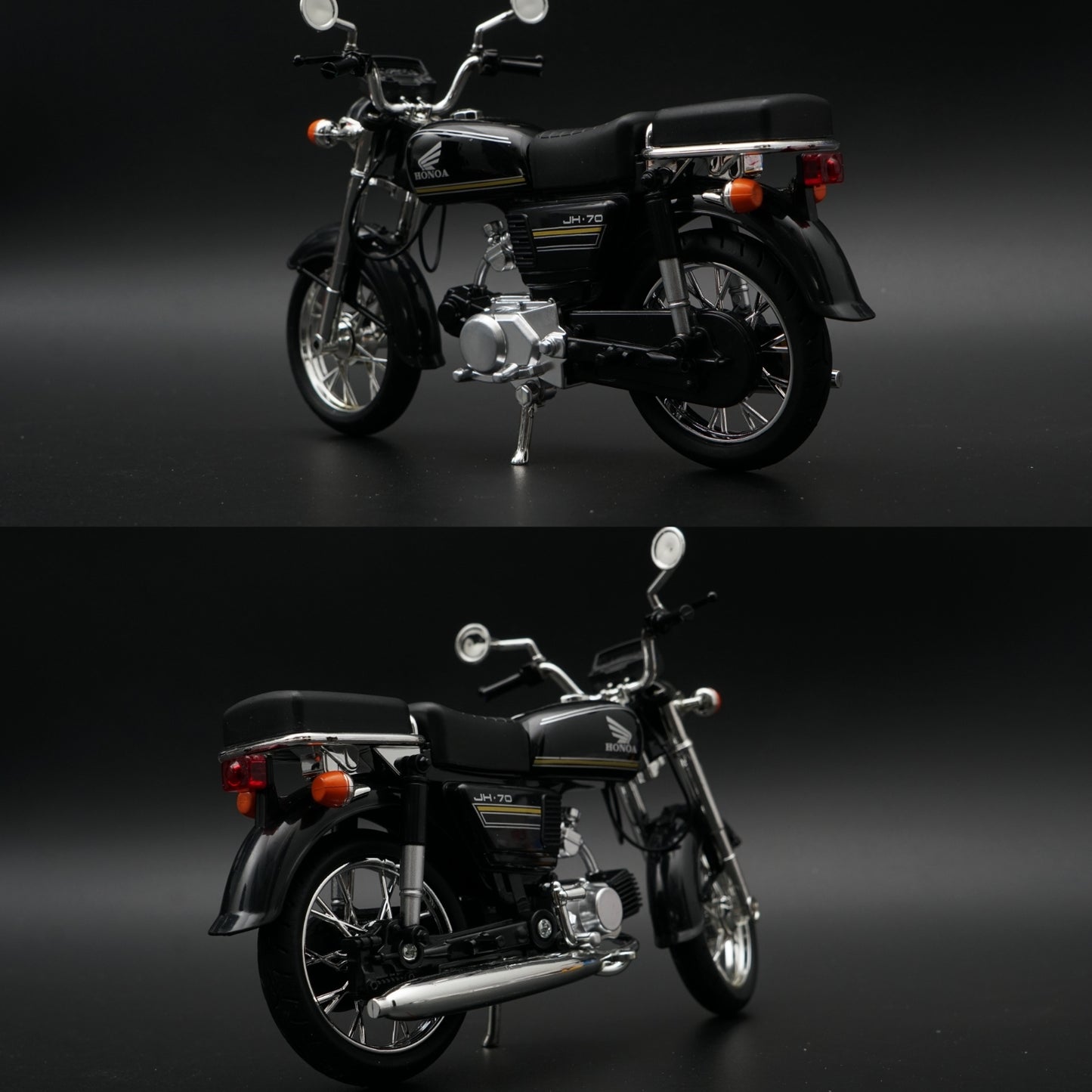 1:10 Scale Honda JH-70 Diecast Model Bike – Black ,STOCK CLEARING -  Kunju Vandi  