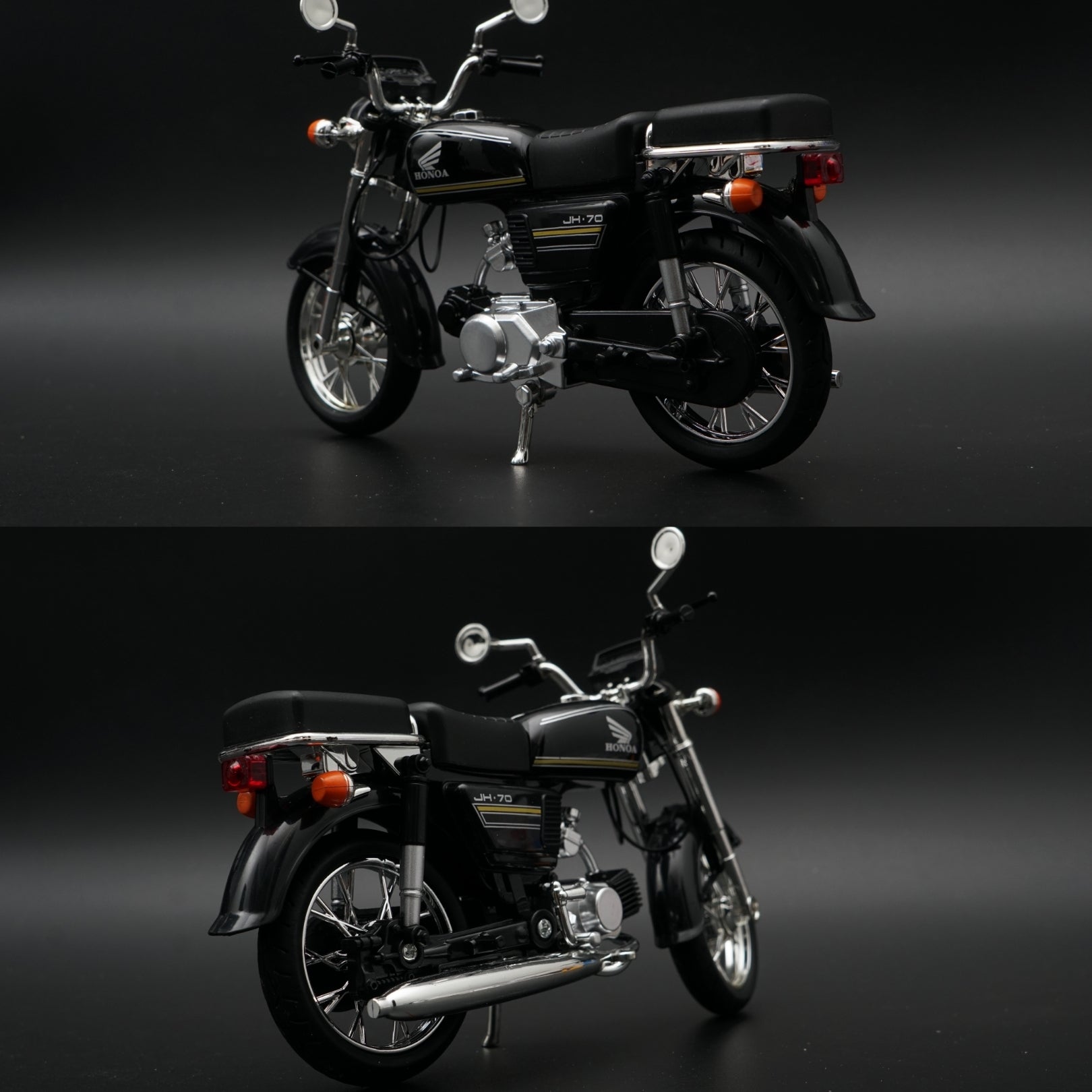 1:10 Scale Honda JH-70 Diecast Model Bike – Black ,STOCK CLEARING -  Kunju Vandi  