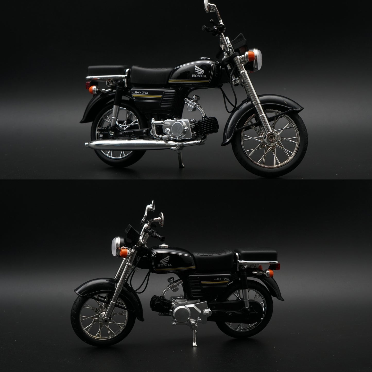 1:10 Scale Honda JH-70 Diecast Model Bike – Black ,STOCK CLEARING -  Kunju Vandi  