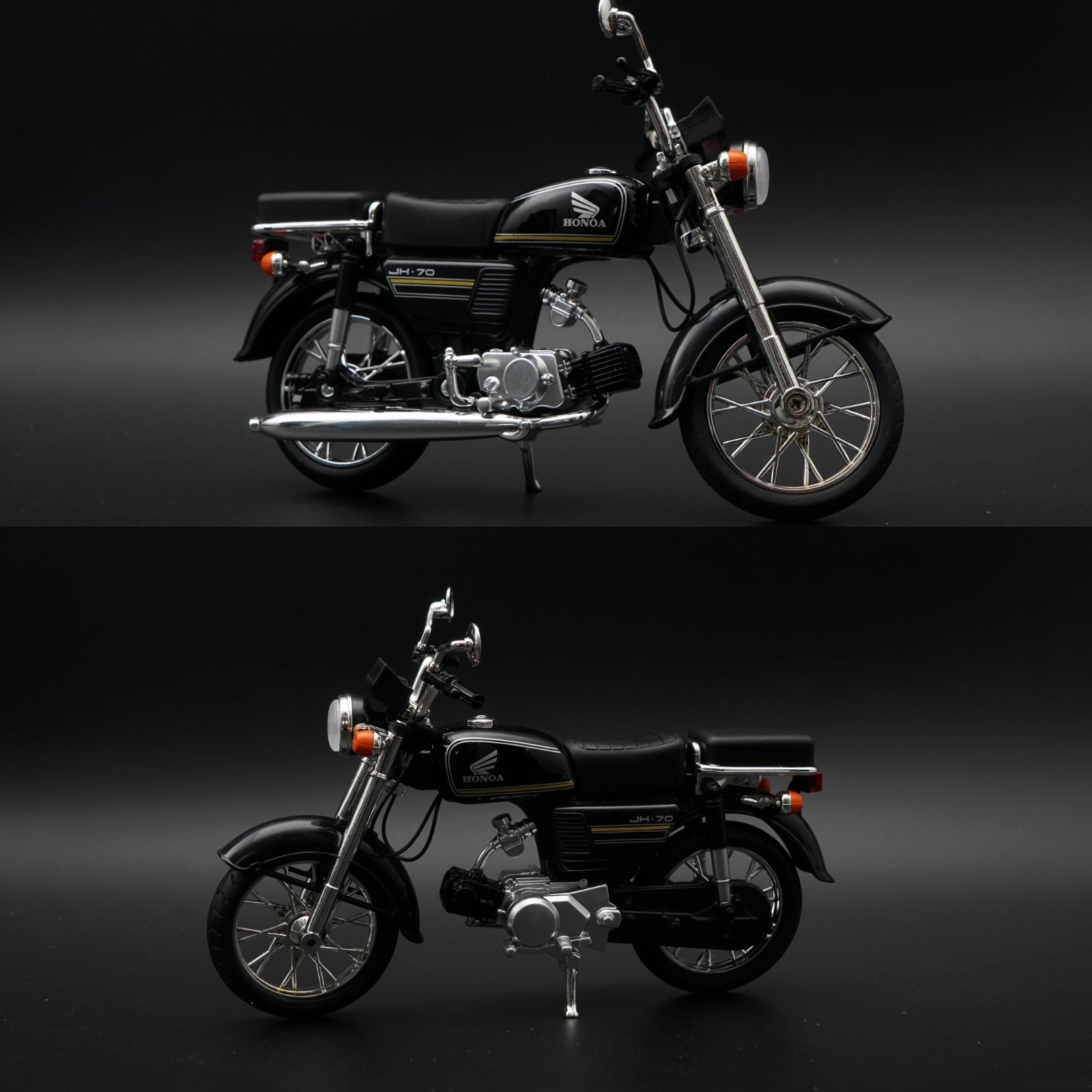 1:10 Scale Honda JH-70 Diecast Model Bike – Black ,STOCK CLEARING -  Kunju Vandi  