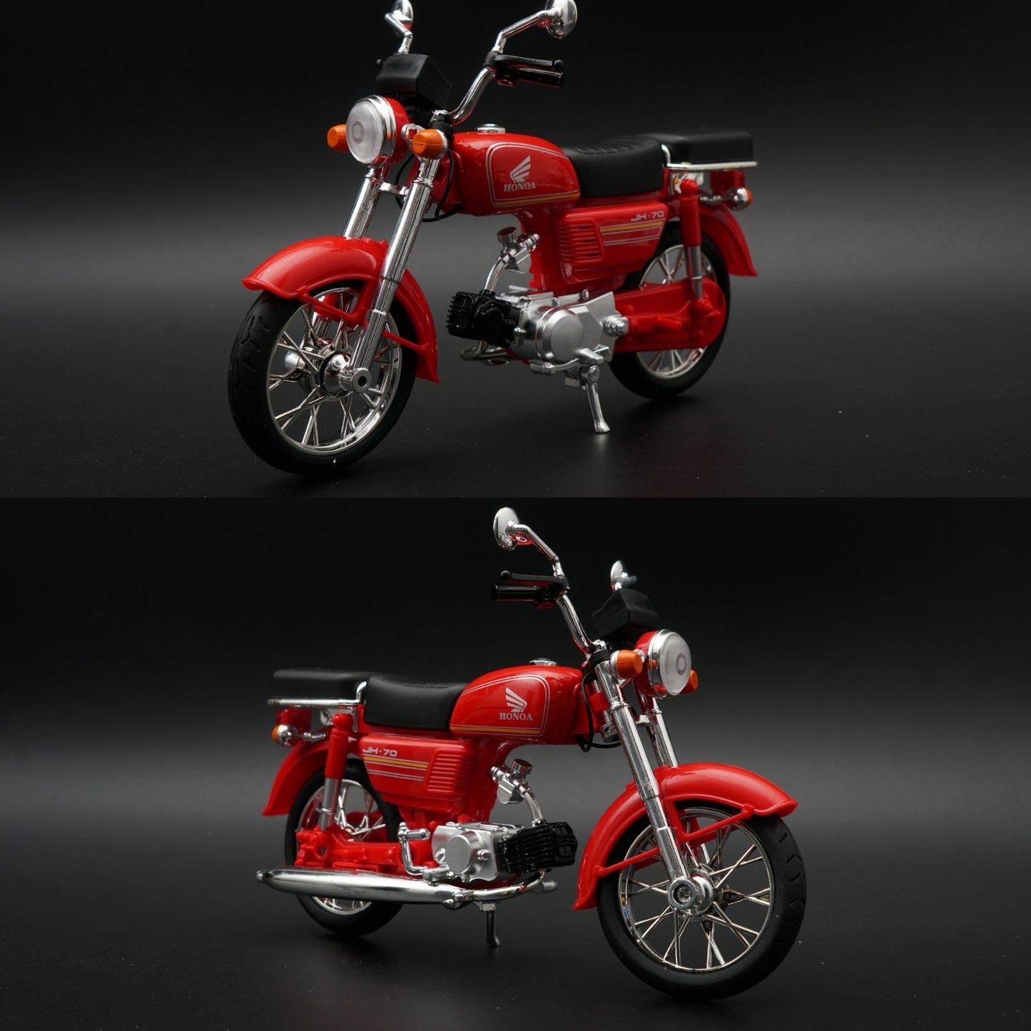 1:10 Scale Honda JH-70 Diecast Model Bike – Red ,STOCK CLEARING -  Kunju Vandi  