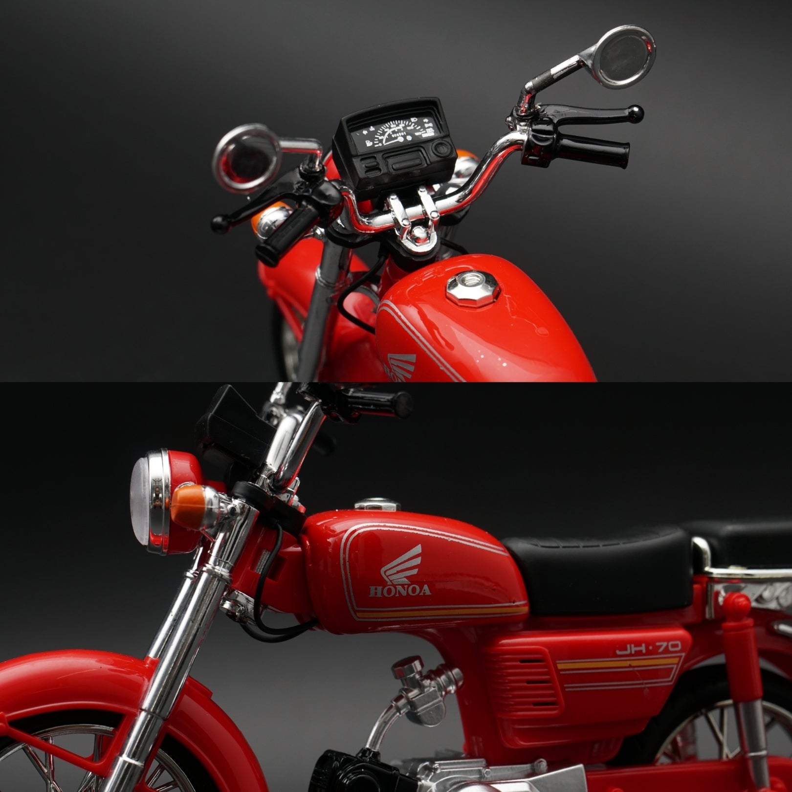 1:10 Scale Honda JH-70 Diecast Model Bike – Red ,STOCK CLEARING -  Kunju Vandi  