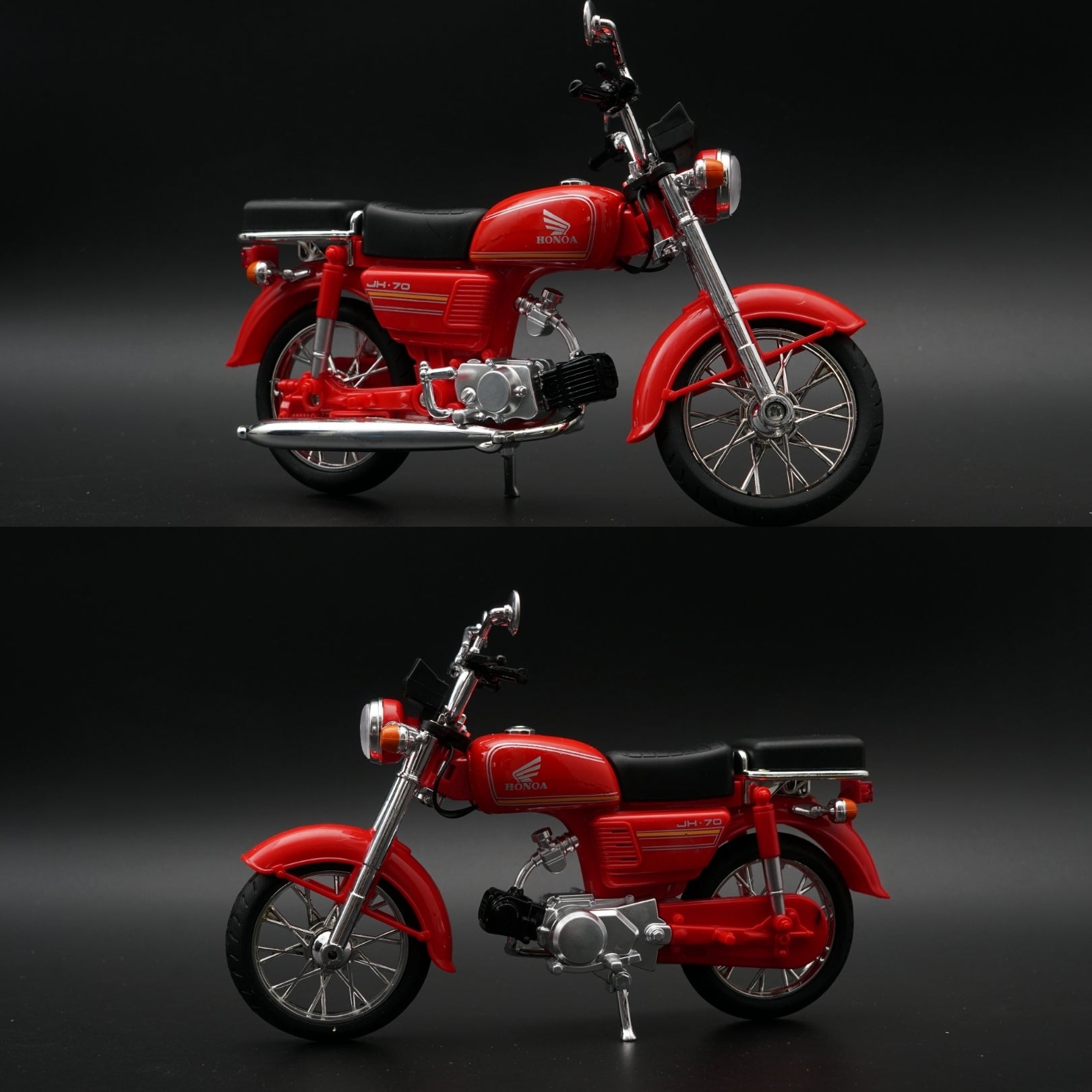 1:10 Scale Honda JH-70 Diecast Model Bike – Red ,STOCK CLEARING -  Kunju Vandi  