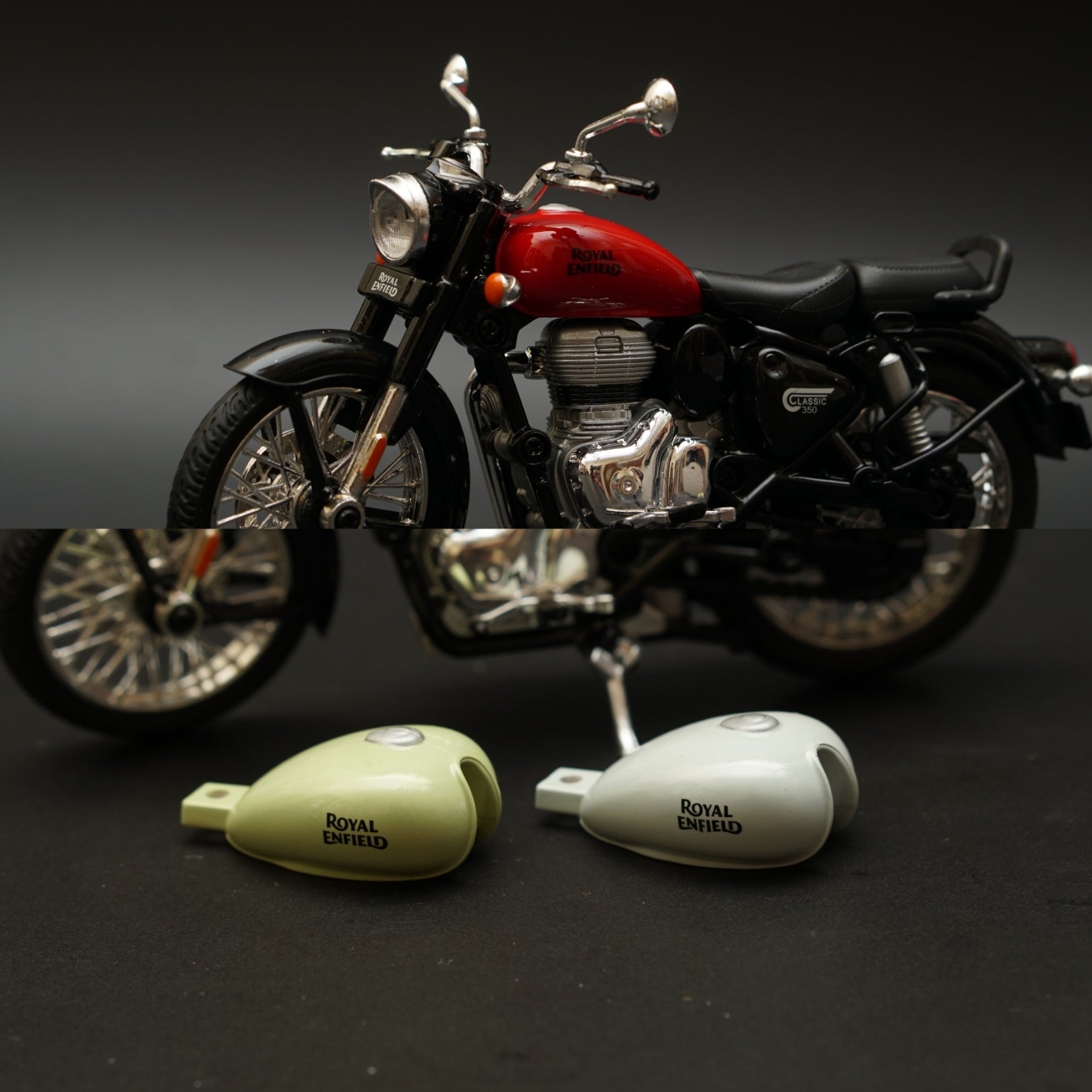 1:15 Royal Enfield Classic 350  Scale Licensed STOCK CLEARING -  Kunju Vandi  
