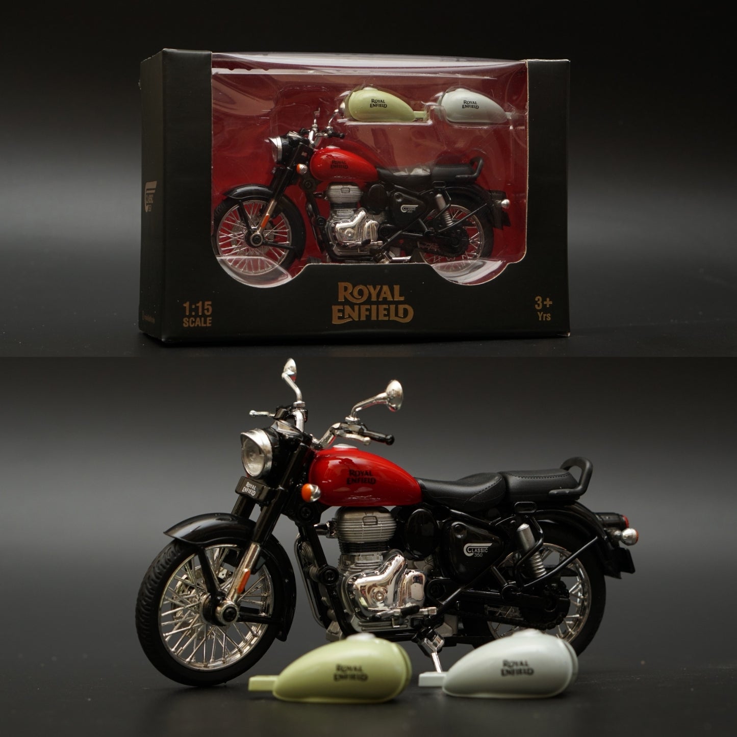 1:15 Royal Enfield Classic 350  Scale Licensed STOCK CLEARING -  Kunju Vandi  