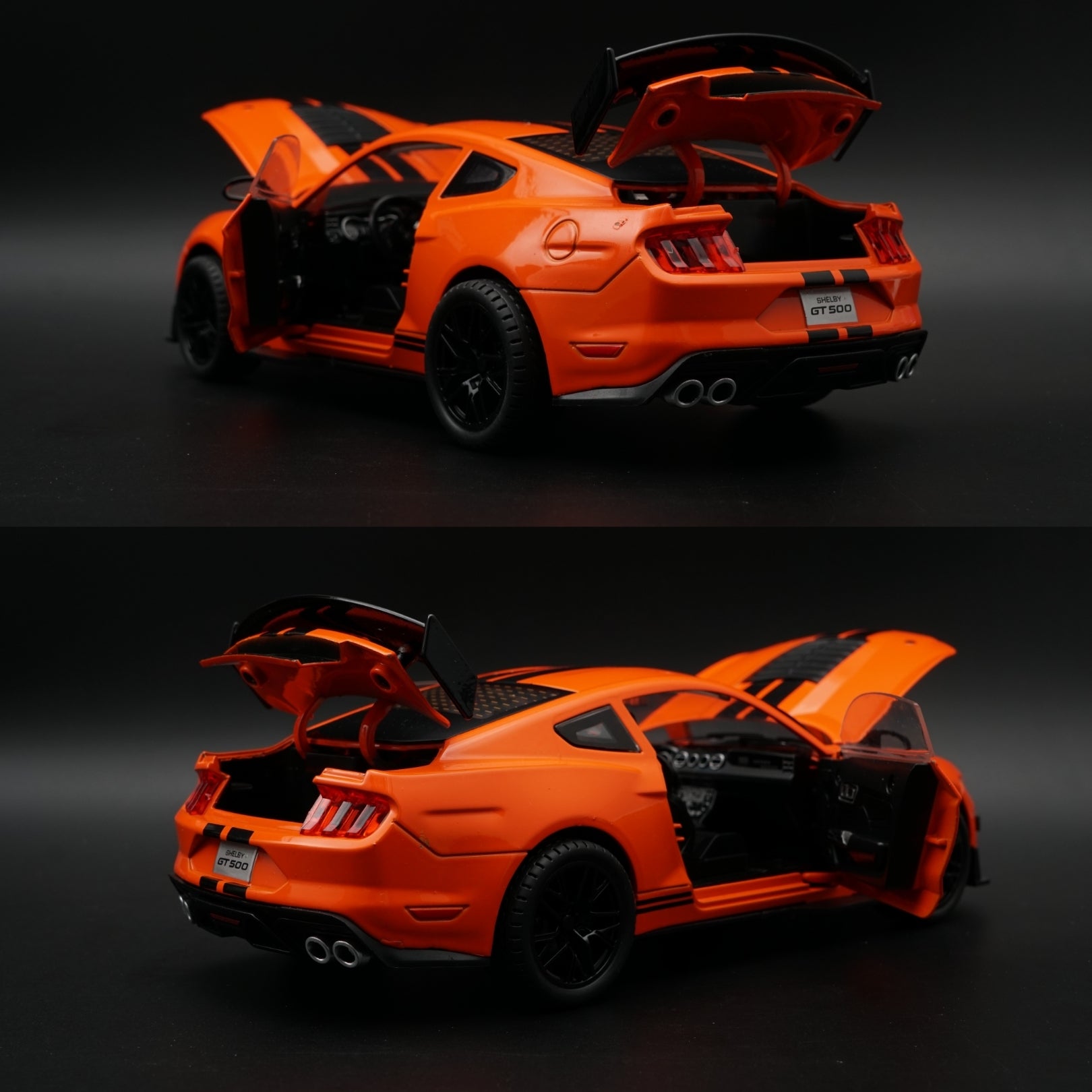 1:18 Ford Mustang Shelby GT500 Model – Orange -  Kunju Vandi  