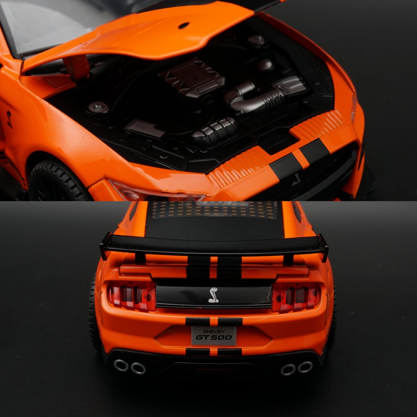 1:18 Ford Mustang Shelby GT500 Model – Orange -  Kunju Vandi  