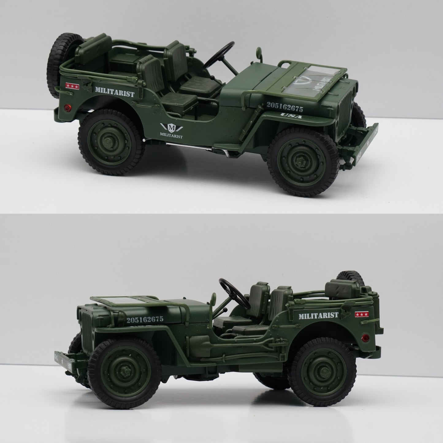 1:18 Scale Die-Cast Willys Tactical Jeep ,Premium Quality -  Kunju Vandi  