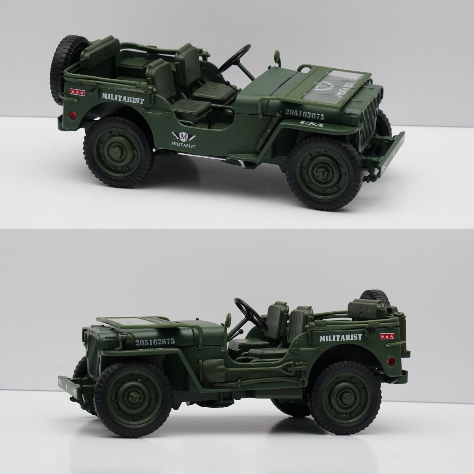 1:18 Scale Die-Cast Willys Tactical Jeep ,Premium Quality -  Kunju Vandi  