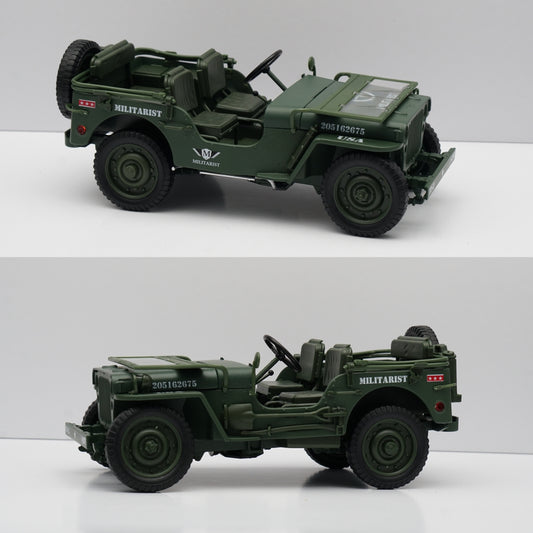 1:18 Scale Die-Cast Willys Tactical Jeep ,Premium Quality -  Kunju Vandi  