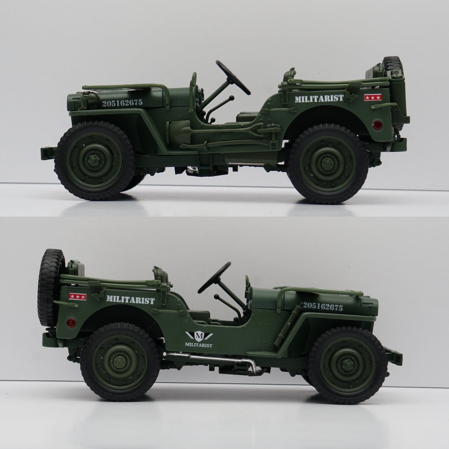 1:18 Scale Die-Cast Willys Tactical Jeep ,Premium Quality -  Kunju Vandi  