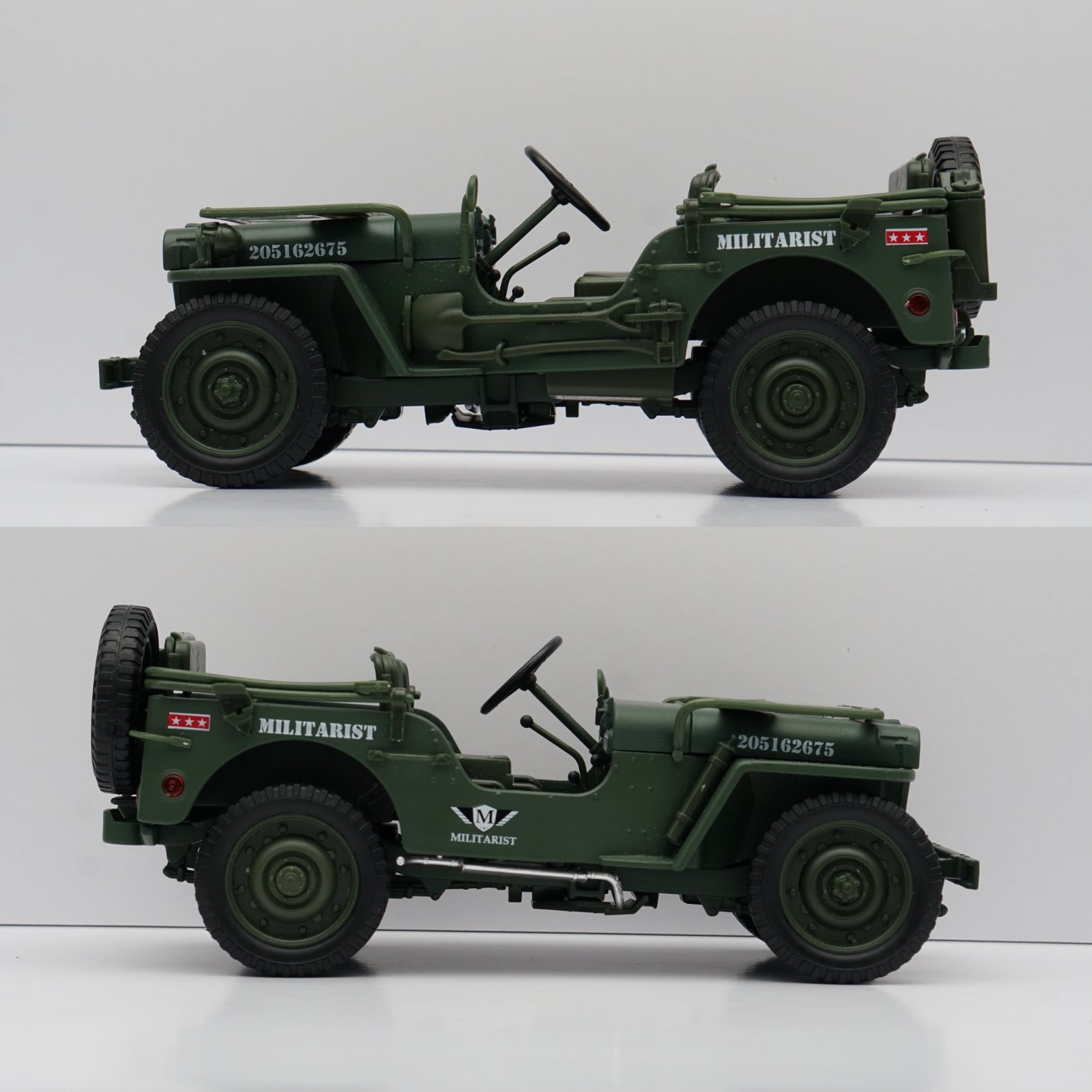 1:18 Scale Die-Cast Willys Tactical Jeep ,Premium Quality -  Kunju Vandi  