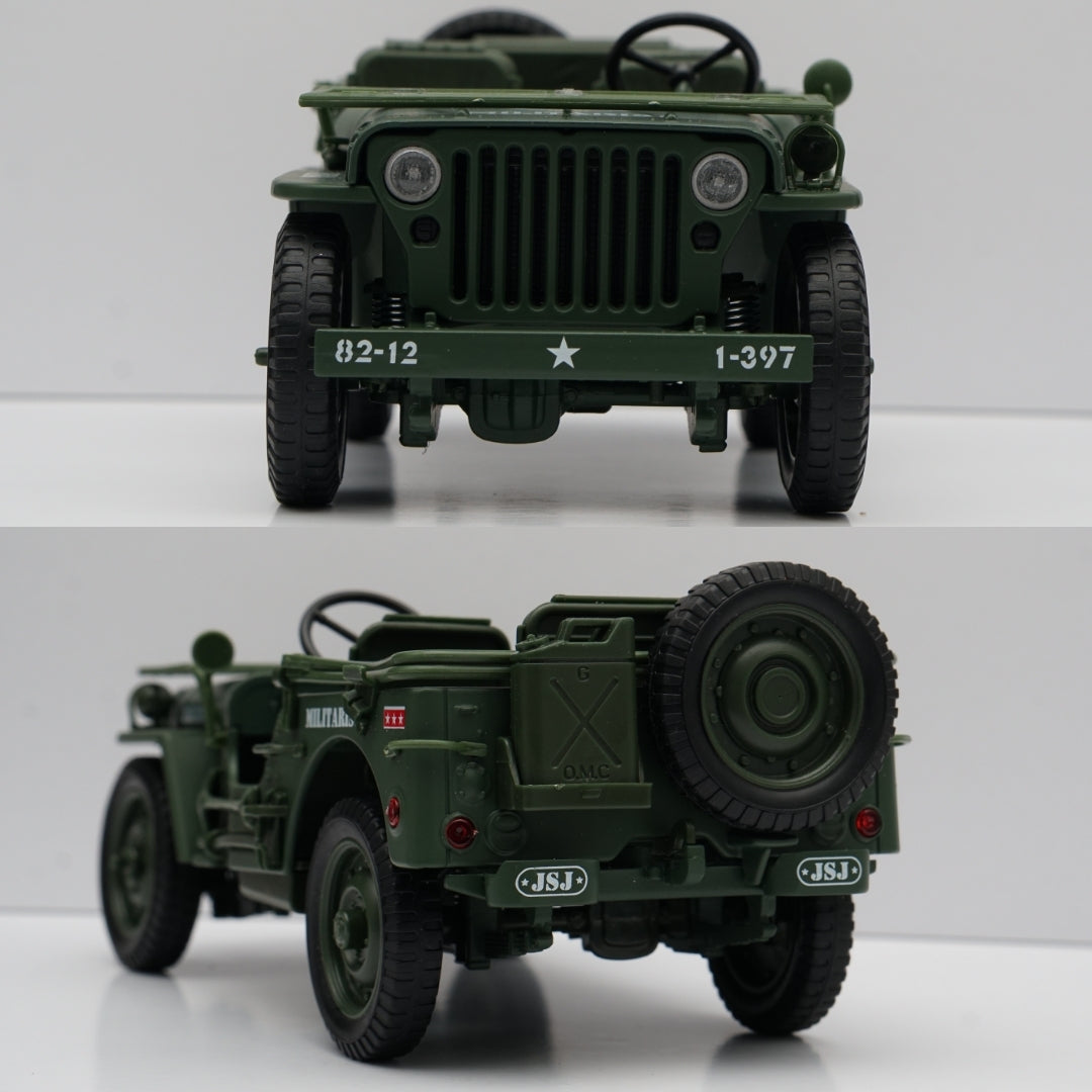 1:18 Scale Die-Cast Willys Tactical Jeep ,Premium Quality -  Kunju Vandi  