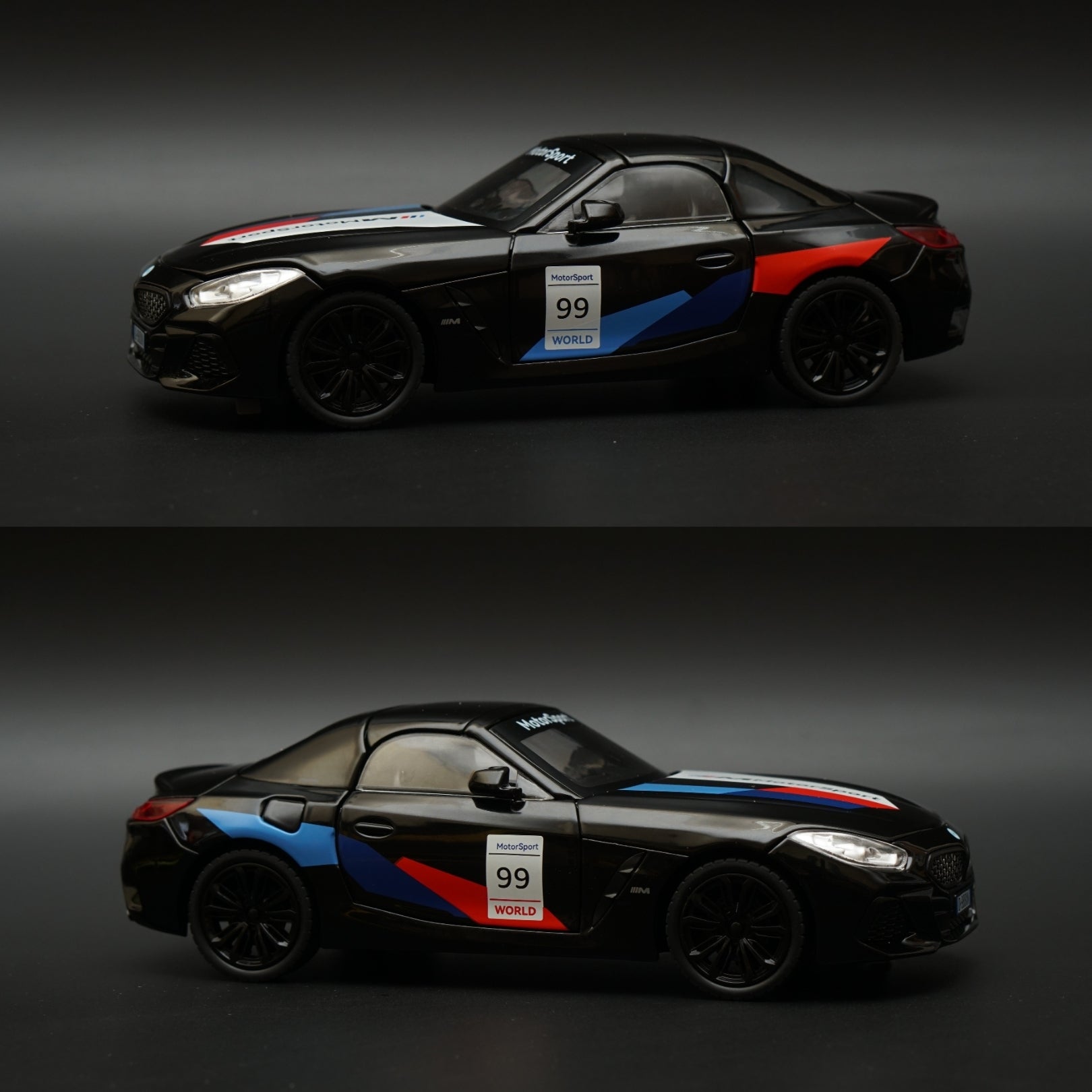 1:24 BMW Z4 Premium Quality Diecast Black -  Kunju Vandi  