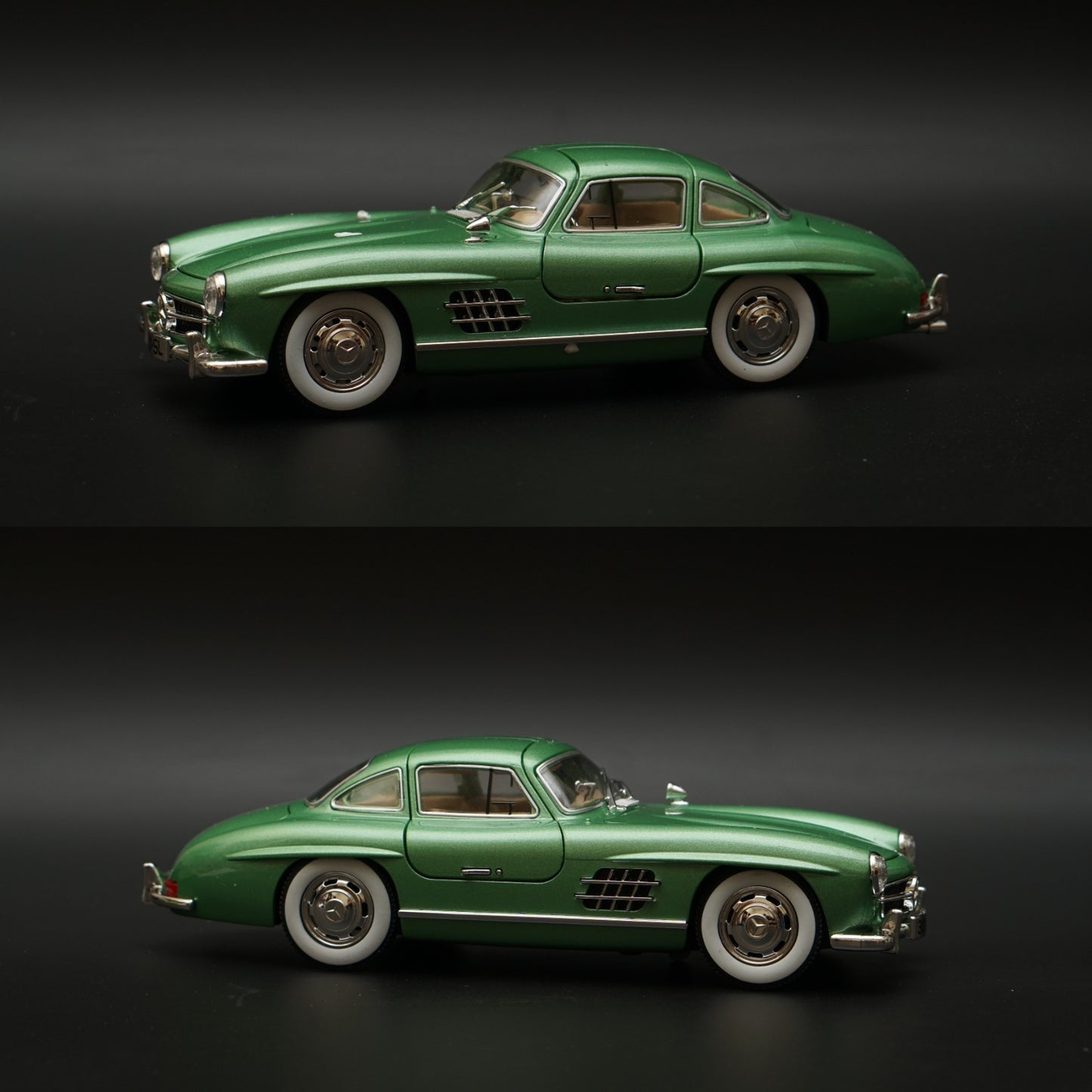 1:24 Benz 300 SL (Green) -  Kunju Vandi  