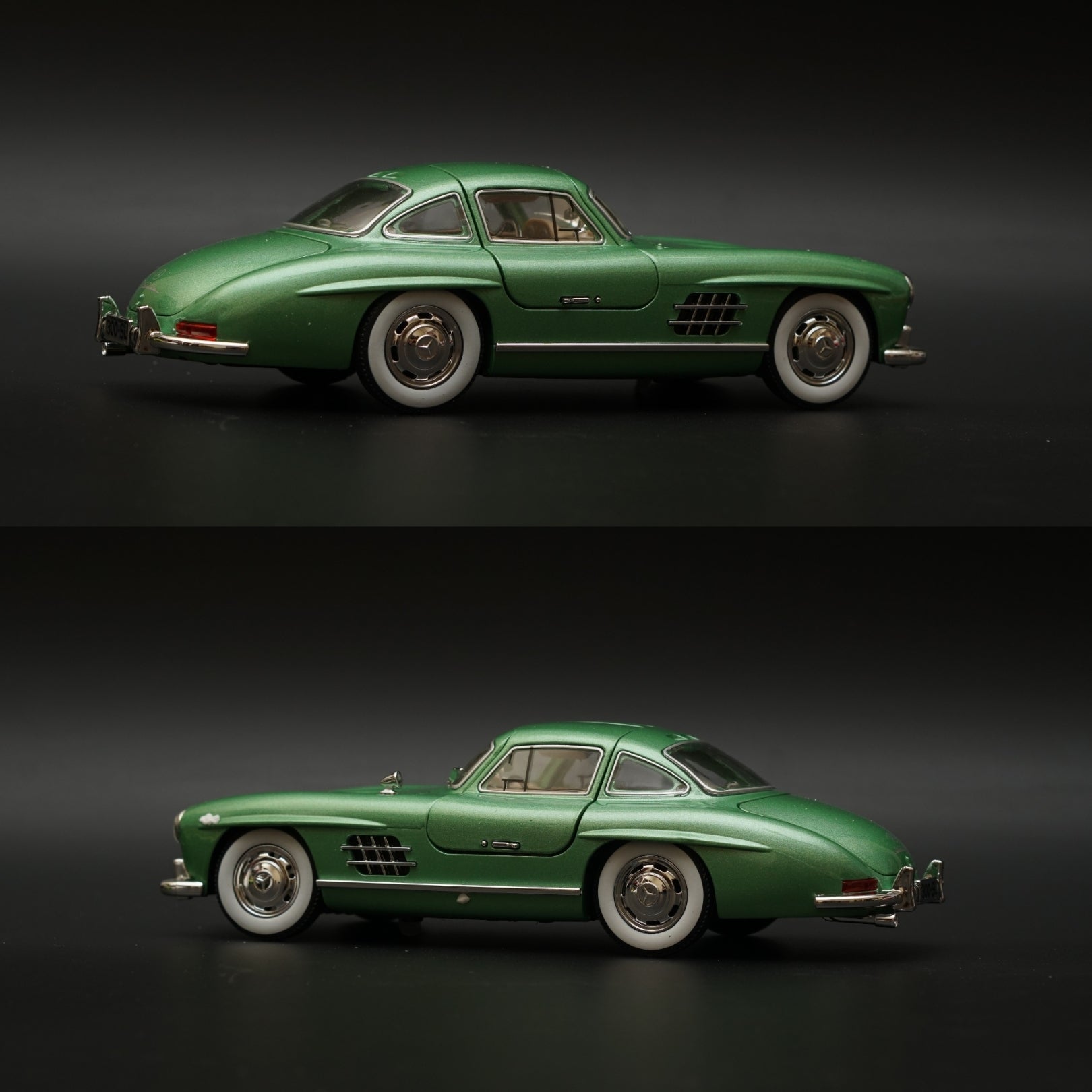 1:24 Benz 300 SL (Green) -  Kunju Vandi  