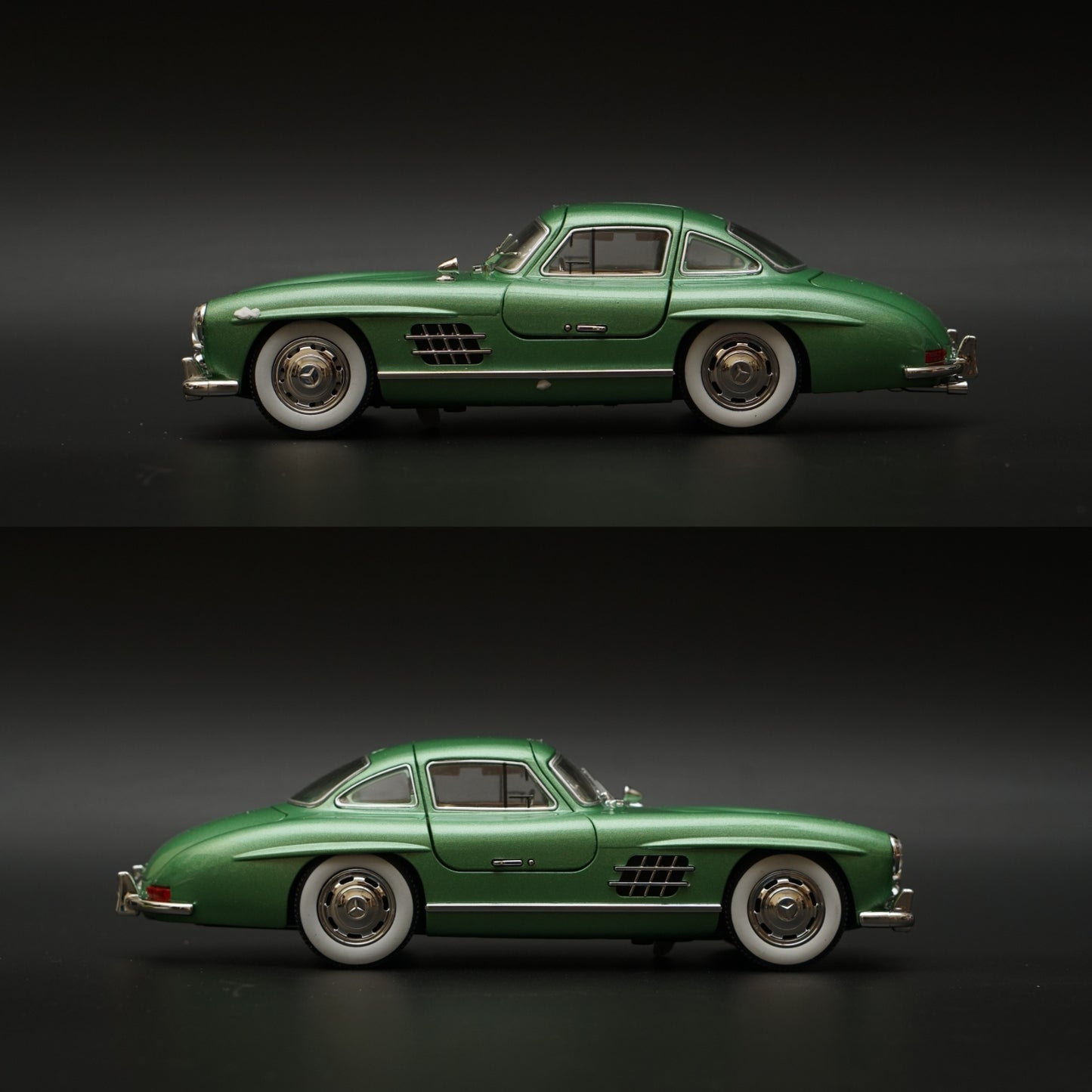 1:24 Benz 300 SL (Green) -  Kunju Vandi  