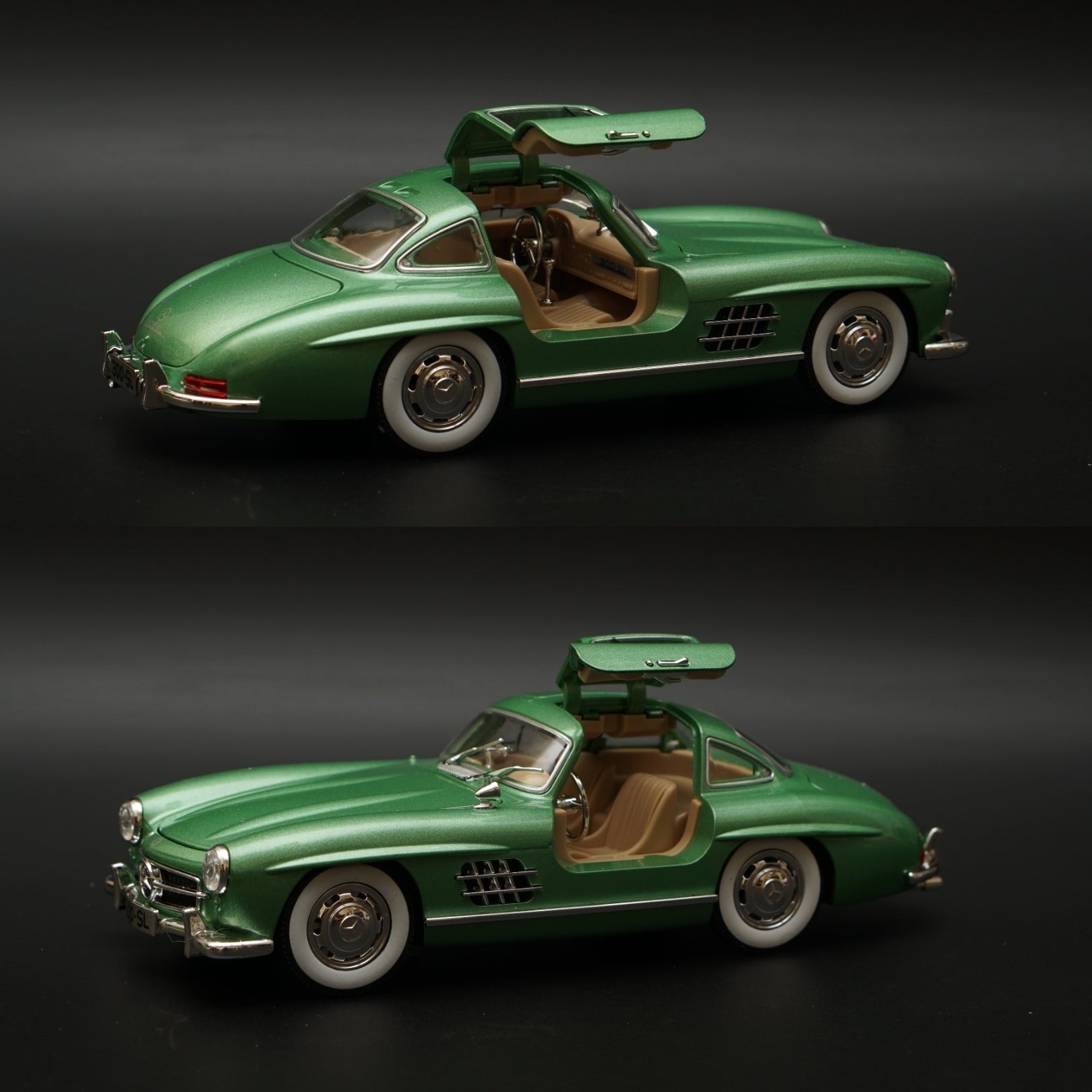 1:24 Benz 300 SL (Green) -  Kunju Vandi  