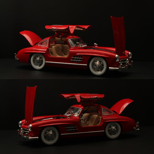 1:24 Benz 300 SL (Red) -  Kunju Vandi  