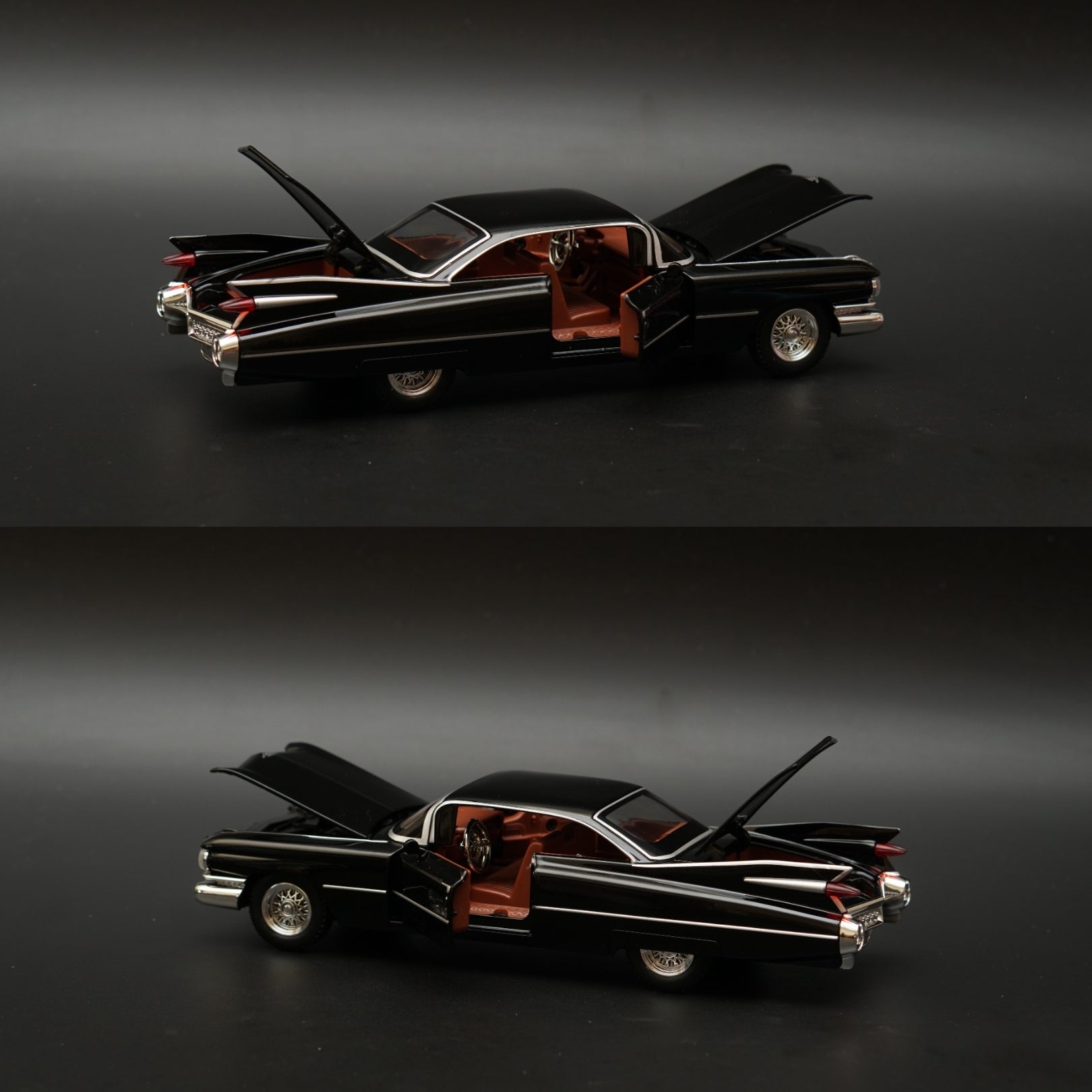 1:24 Cadillac Eldorado, Premium Quality , Black -  Kunju Vandi  