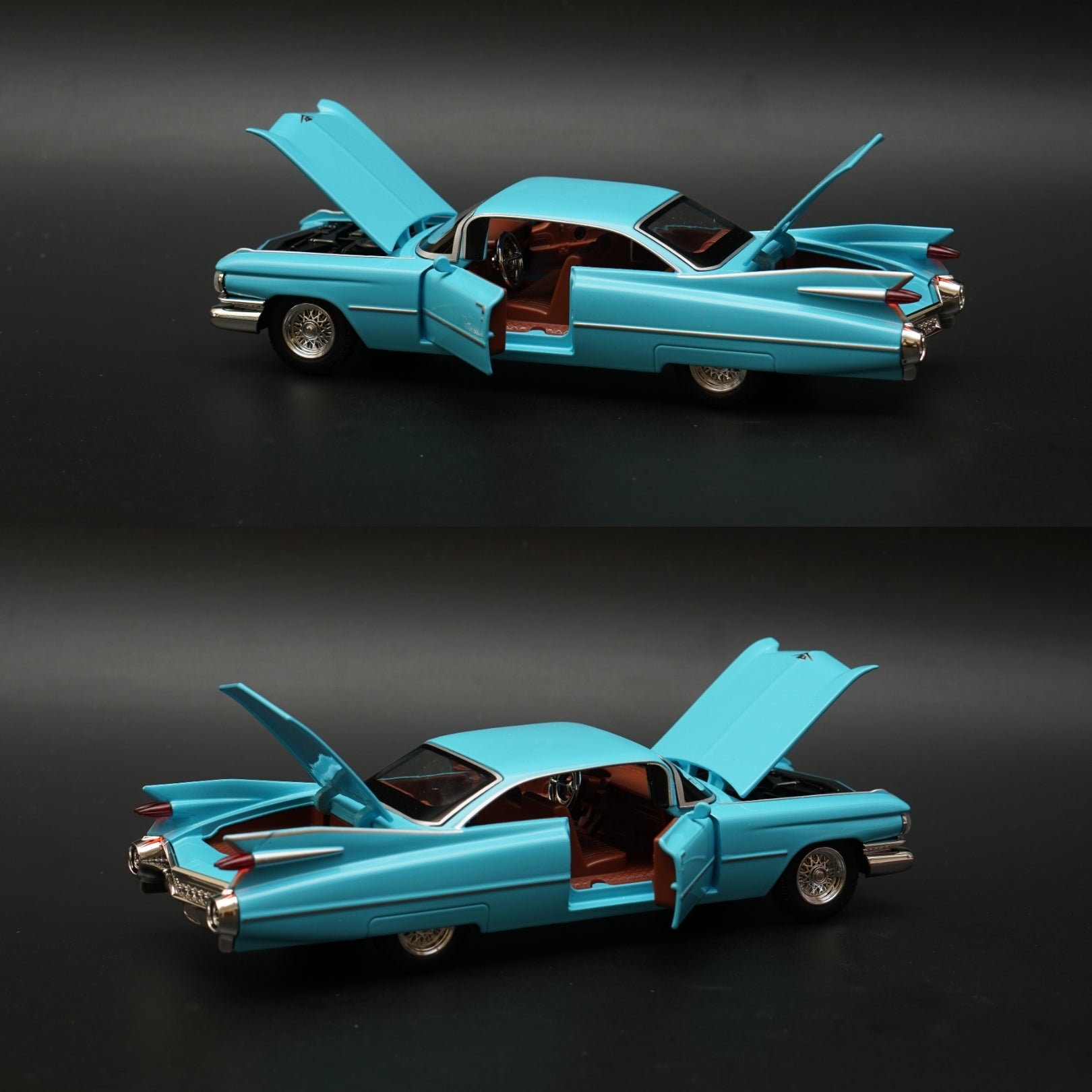 1:24 Cadillac Eldorado, Premium Quality , Blue -  Kunju Vandi  