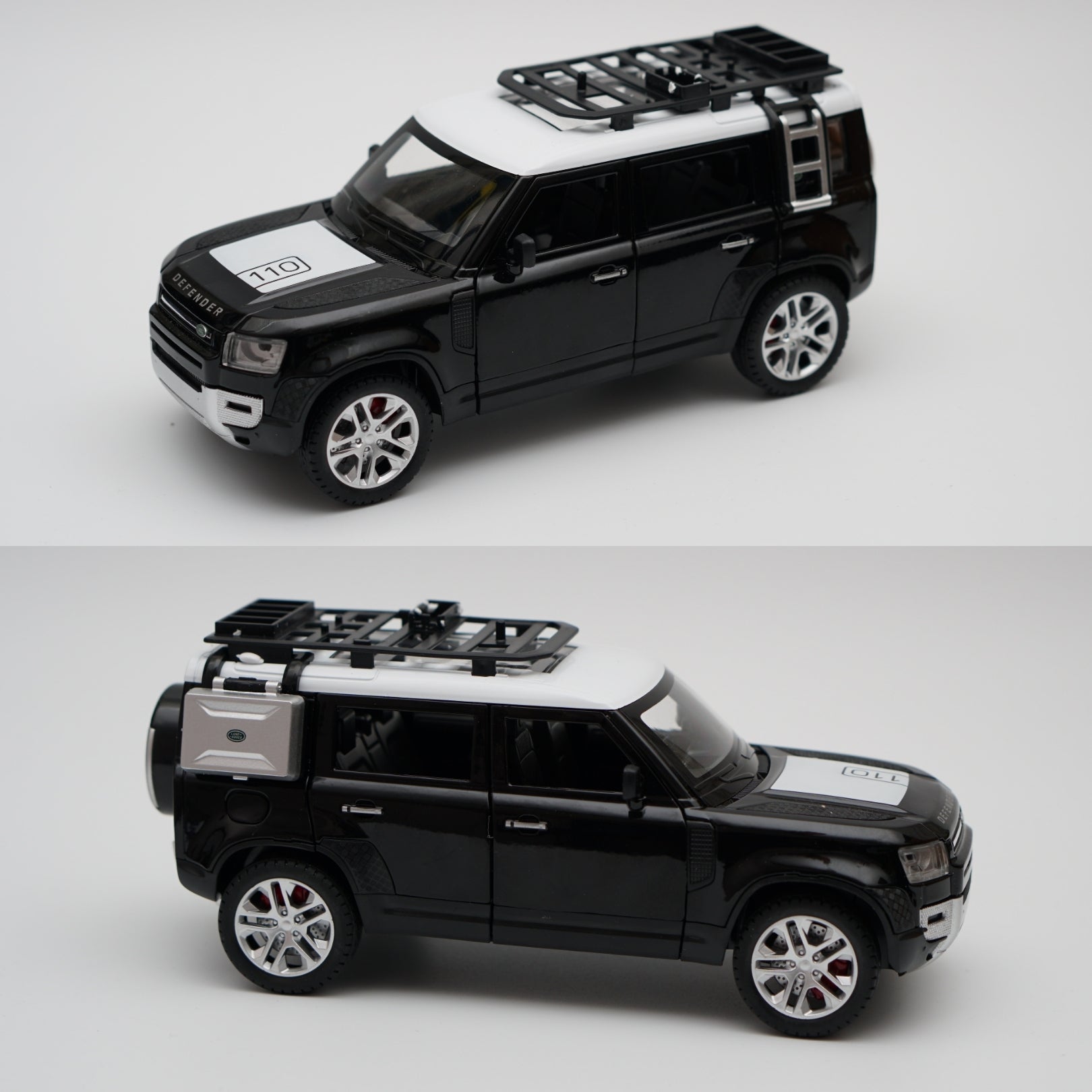 1:24 Defender Premium Quality Diecast (Black) -  Kunju Vandi  