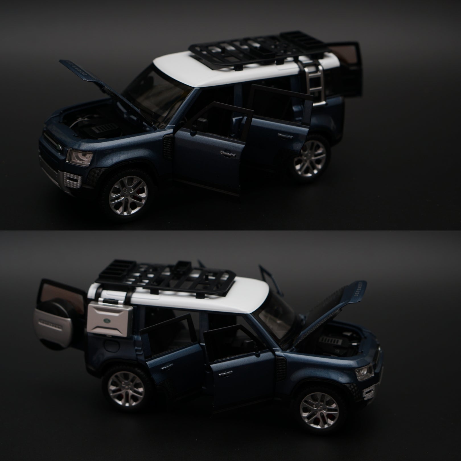 1:24 Defender Premium Quality Diecast (Blue) -  Kunju Vandi  
