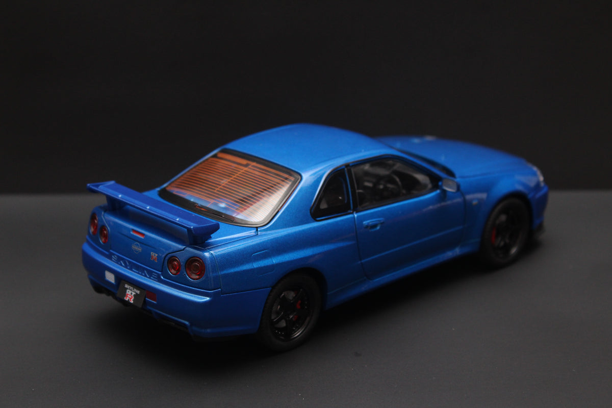 1:24 Gtr R34 High Quality Diecast (Blue) -  Kunju Vandi