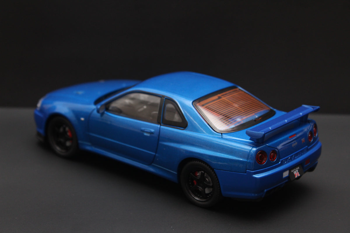 1:24 Gtr R34 High Quality Diecast (Blue) -  Kunju Vandi