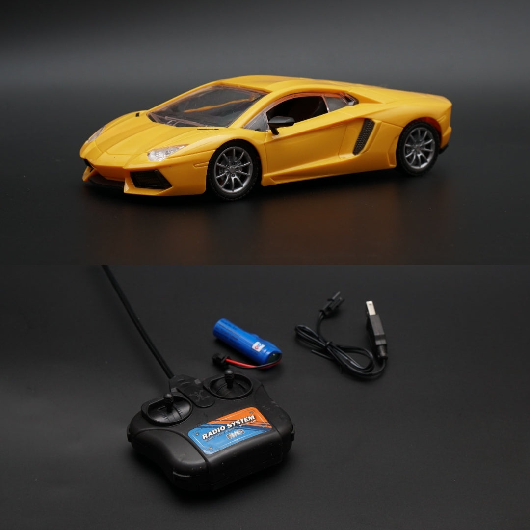 1:24 Lambo Remote control  , Yellow -  Kunju Vandi  