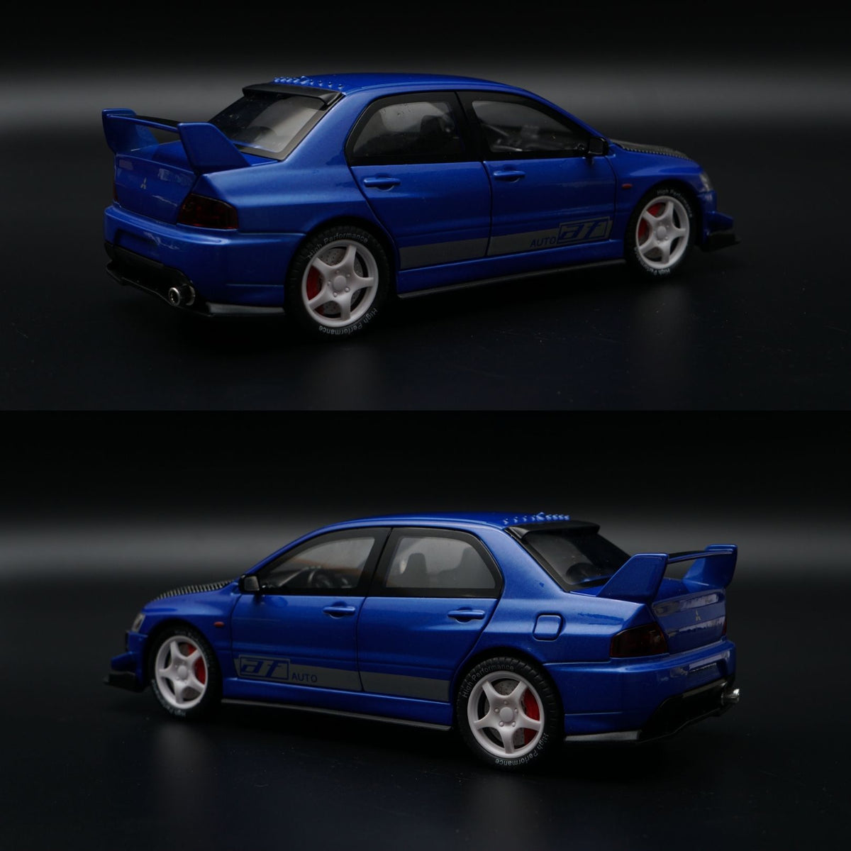 1:24 Lancer Evolution Diecast | Blue JDM Rally Livery | Collector's Model -  Kunju Vandi