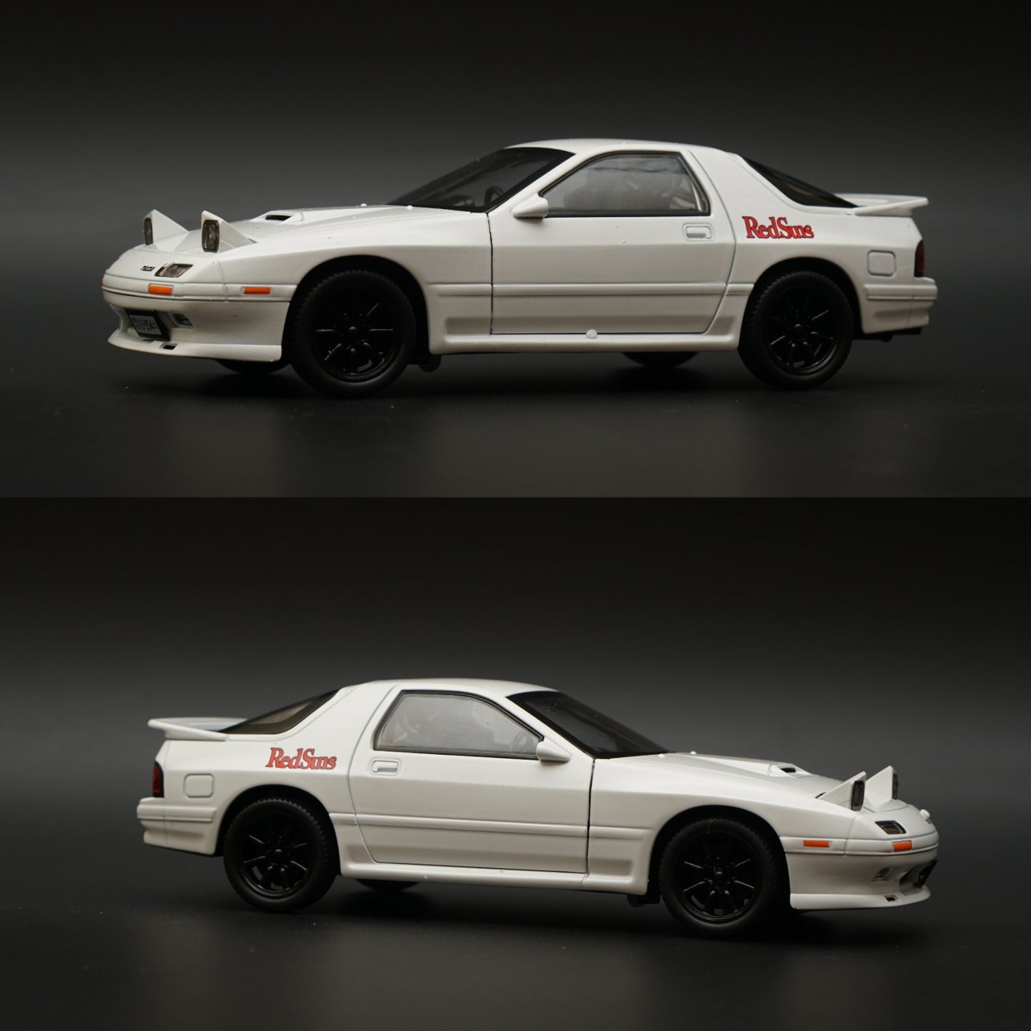 1:24 Mazda RX-7 Diecast Metal Car Model White -  Kunju Vandi  