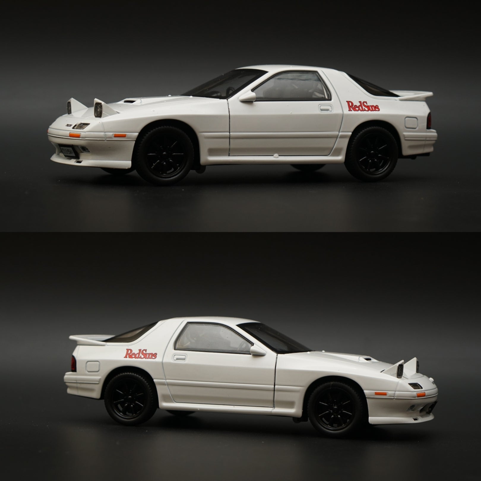 1:24 Mazda RX-7 Diecast Metal Car Model White -  Kunju Vandi  