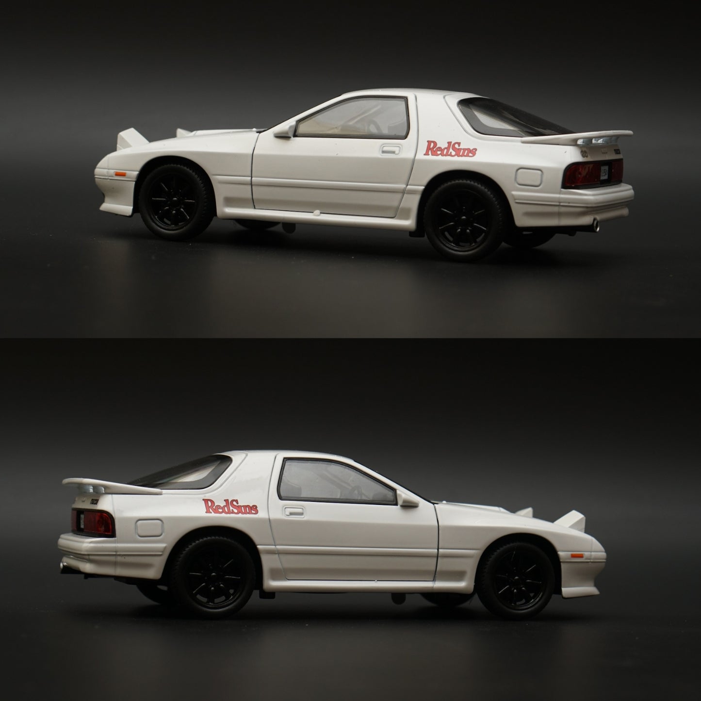 1:24 Mazda RX-7 Diecast Metal Car Model White -  Kunju Vandi  