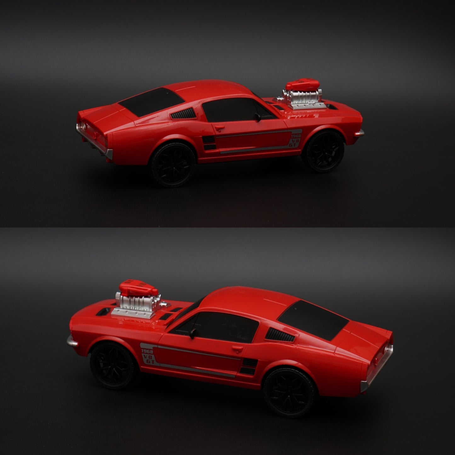 1:24 Mustang 1968 Remote control, Red -  Kunju Vandi  